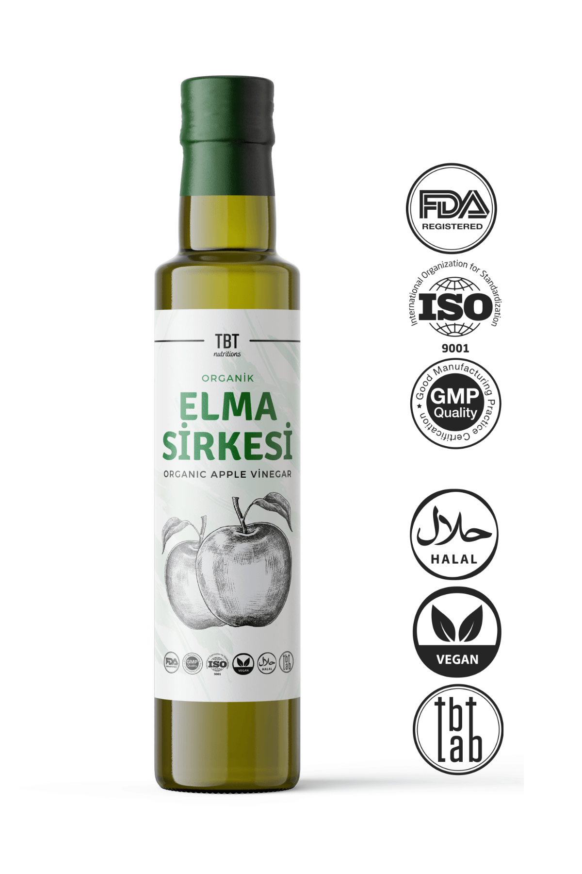 Organik Elma Sirkesi | Köy Elmalarından | 250 ML |