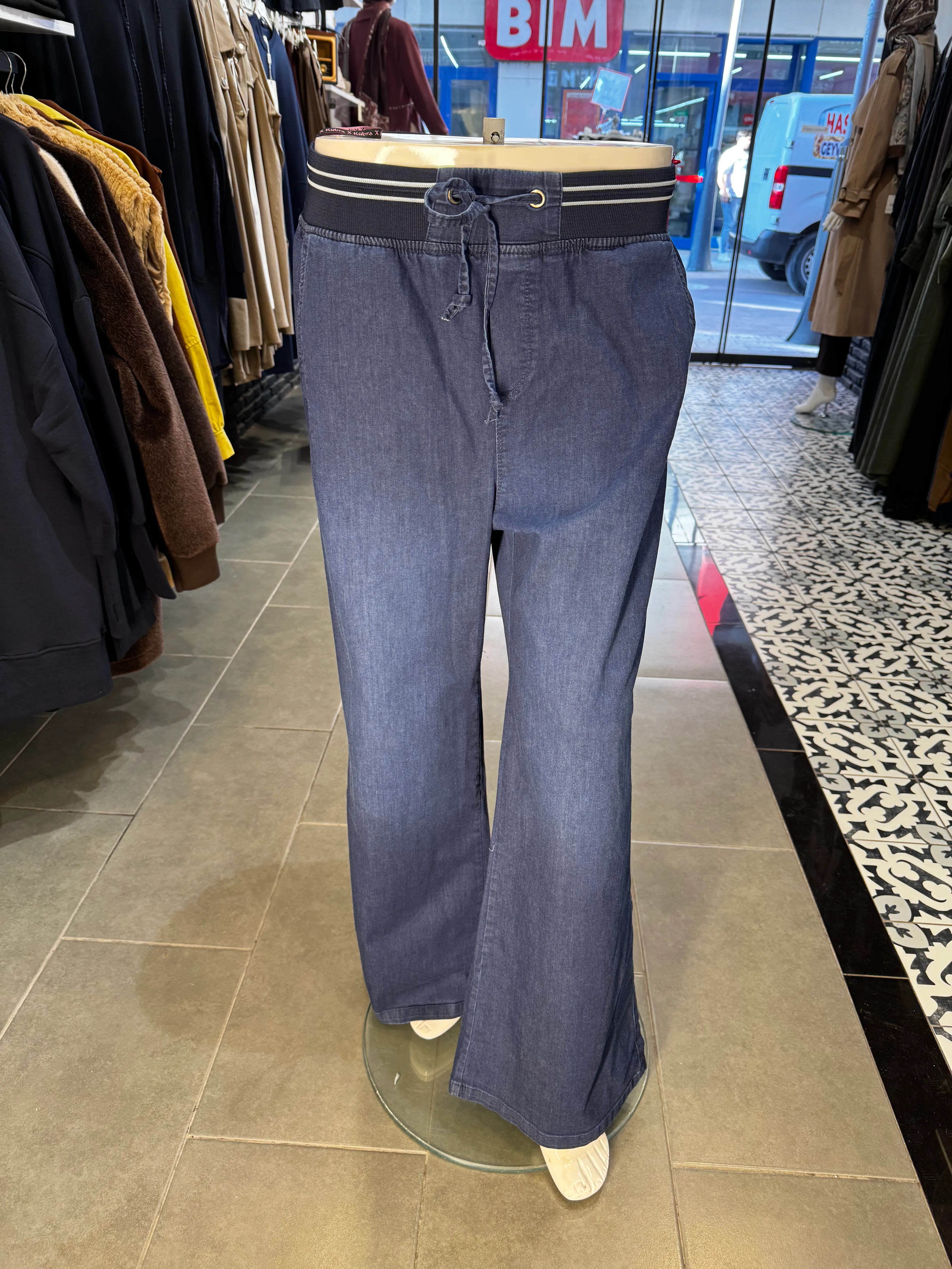 İspanyol paça büyük beden pantolon