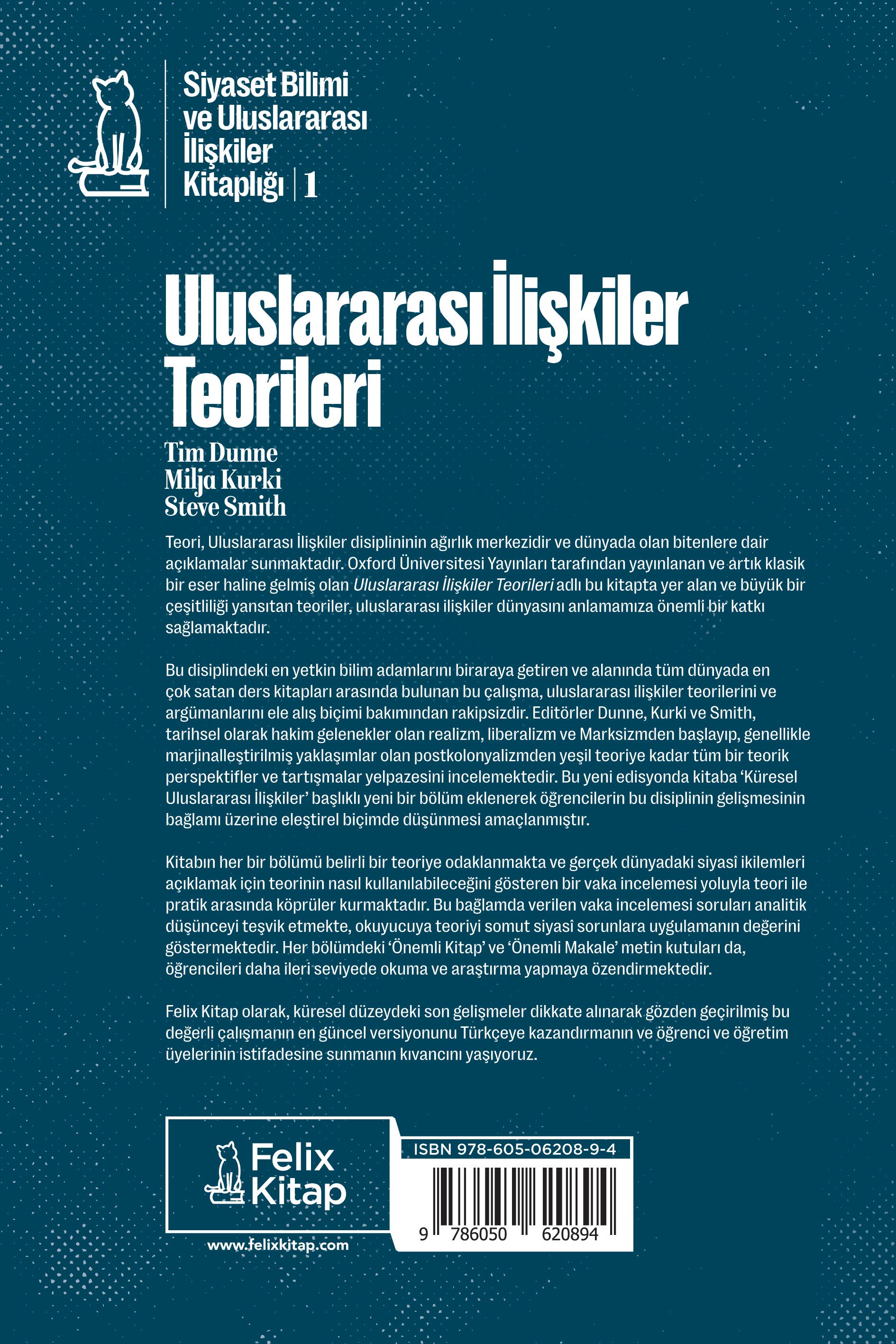 Uluslararası İlişkiler Teorileri / Tim Dunne, Milja Kurki, Steve Smith