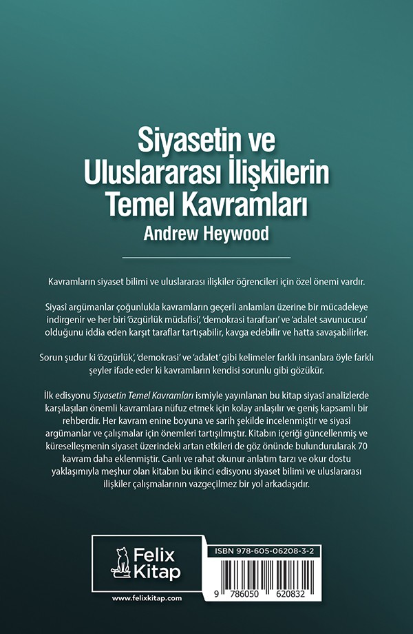 Siyasetin ve Uluslararası İlişkilerin Temel Kavramları / A. Heywood