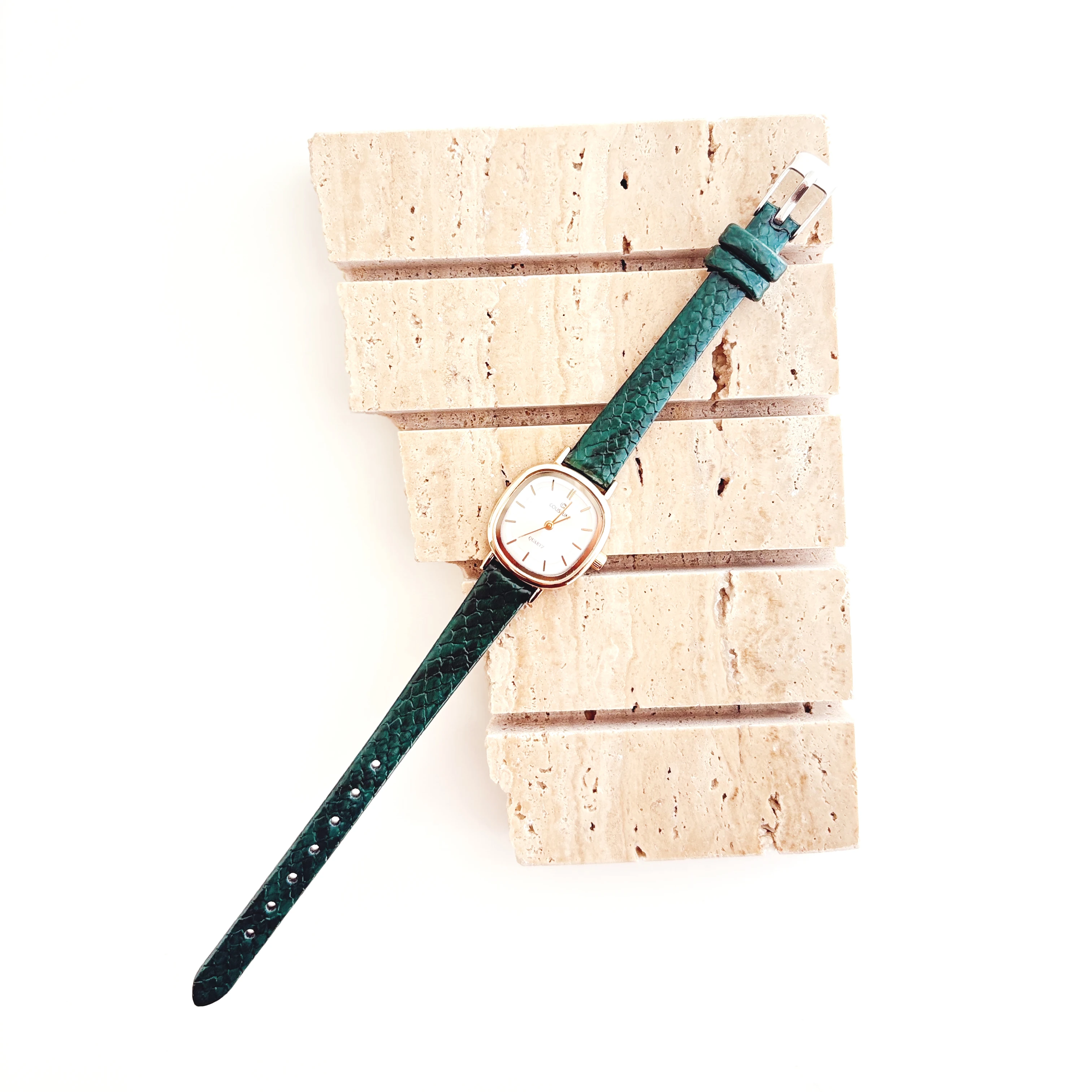 Tayen Green-White Watch | Saat