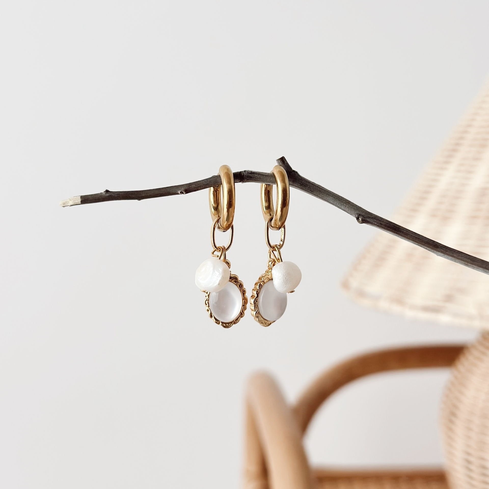 Lilibet 70's Steel Earring | Çelik Küpe