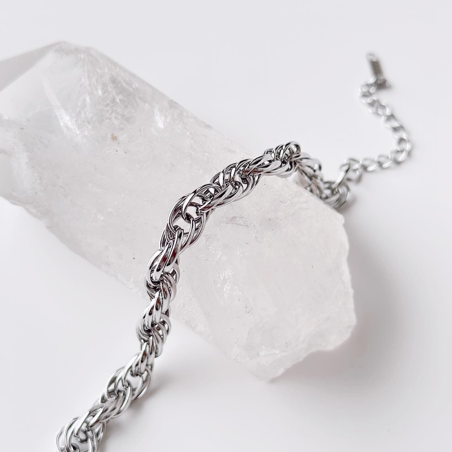 Roks Grey Steel Bracelet