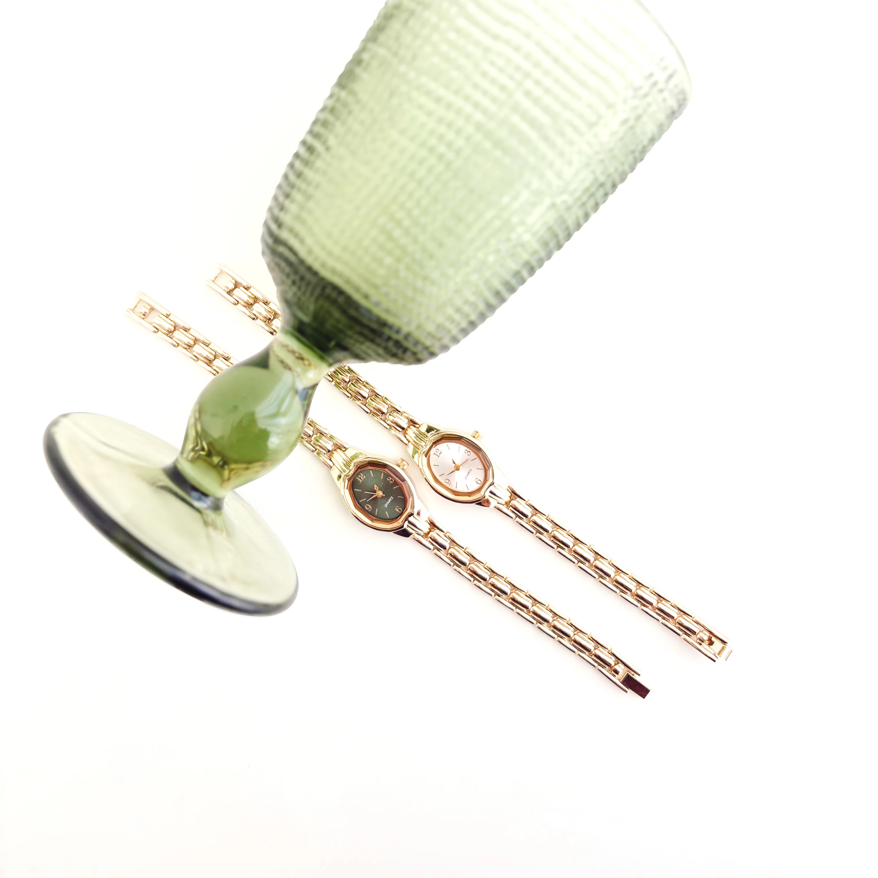 Orren Gold-White Watch | Saat