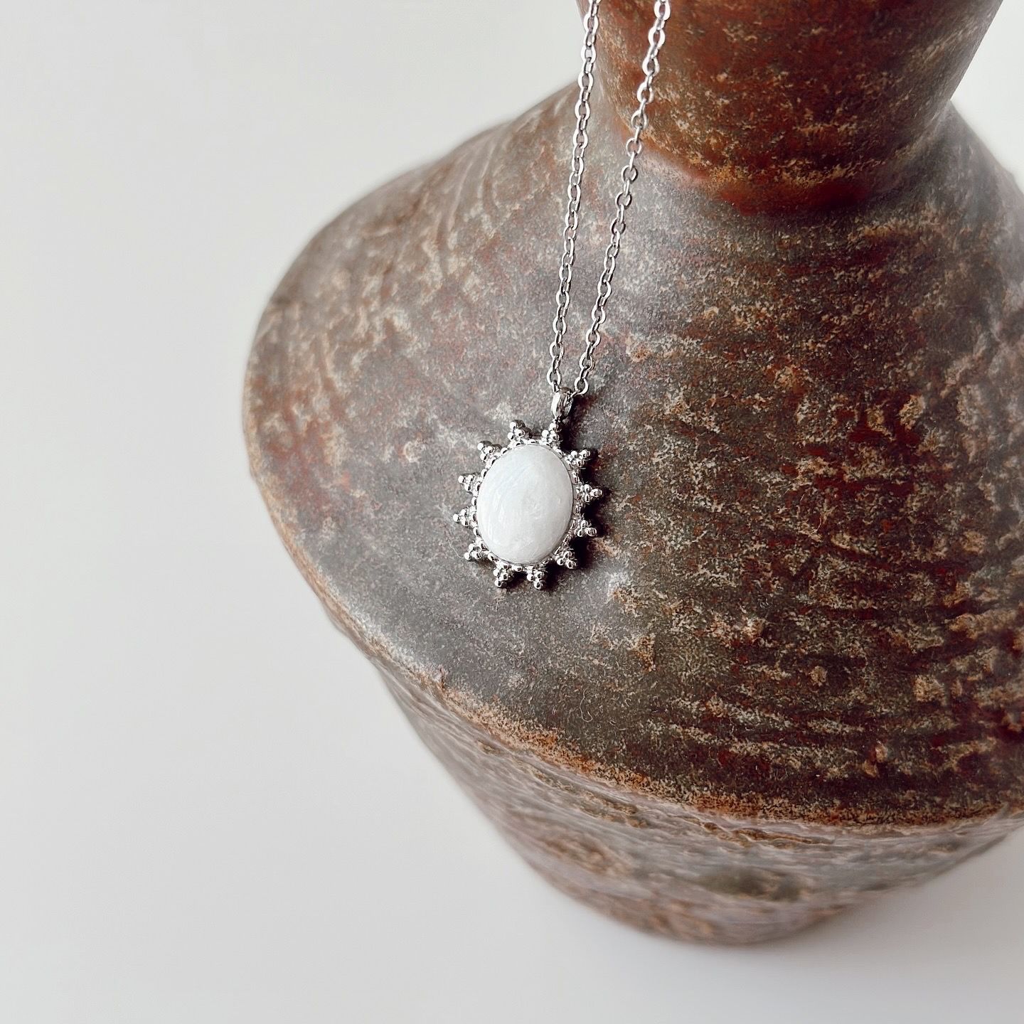 Denic Grey Steel Necklace | Çelik Kolye