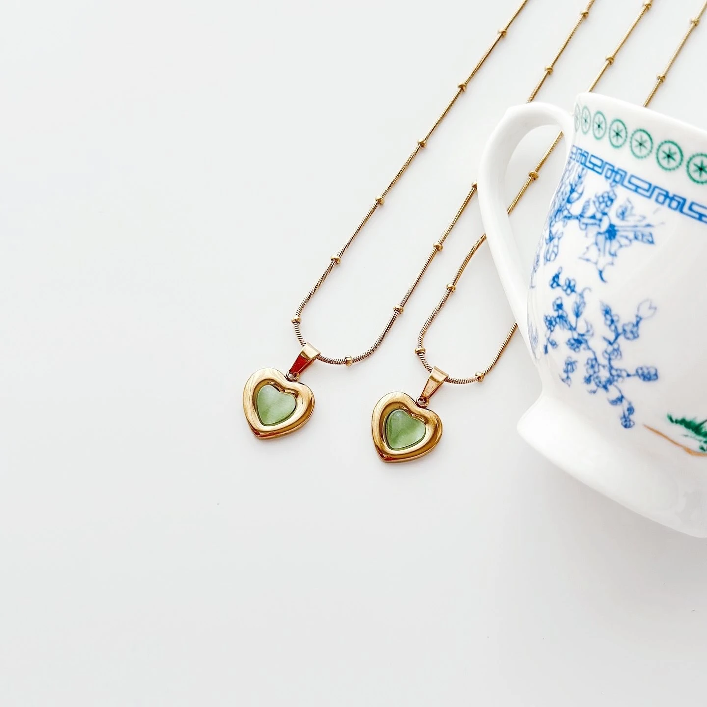 Oliveheart Steel Necklace | Çelik Kolye