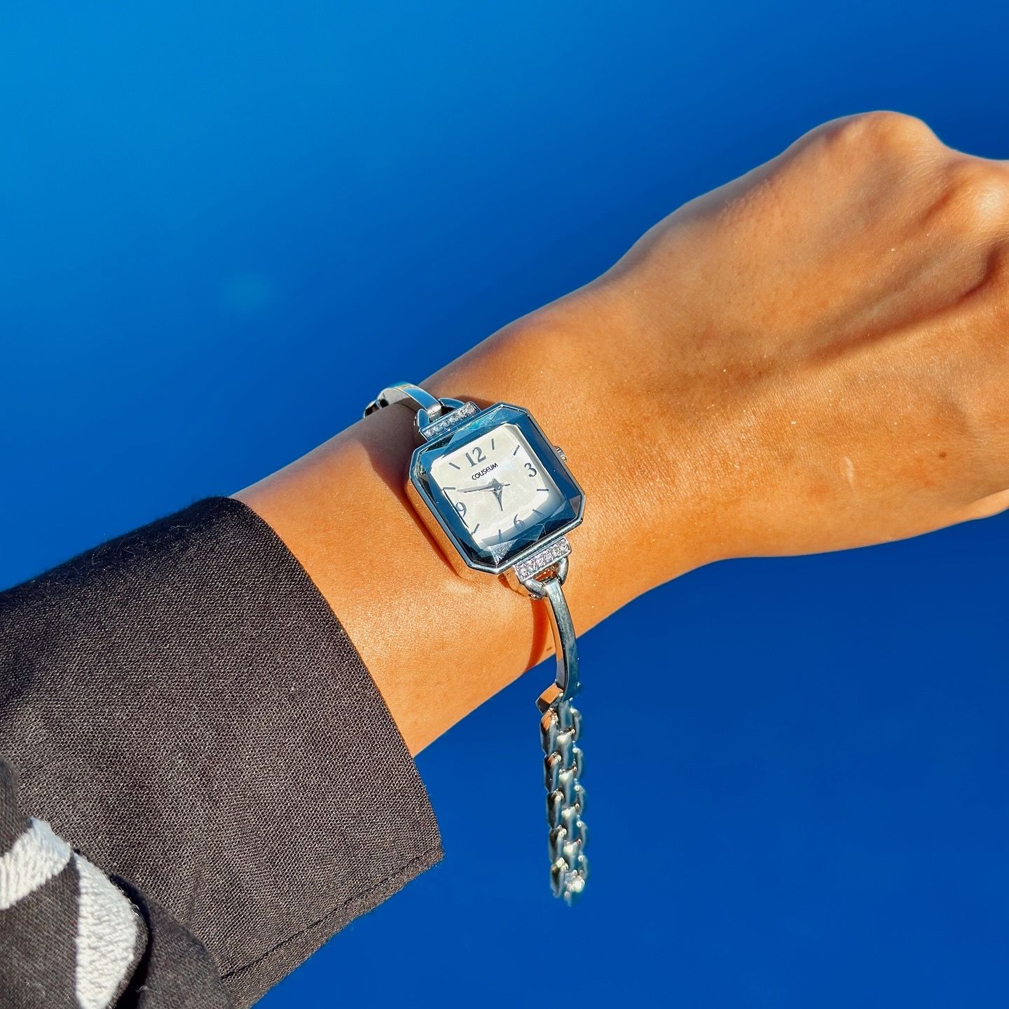 Carla Grey-White Watch | Saat