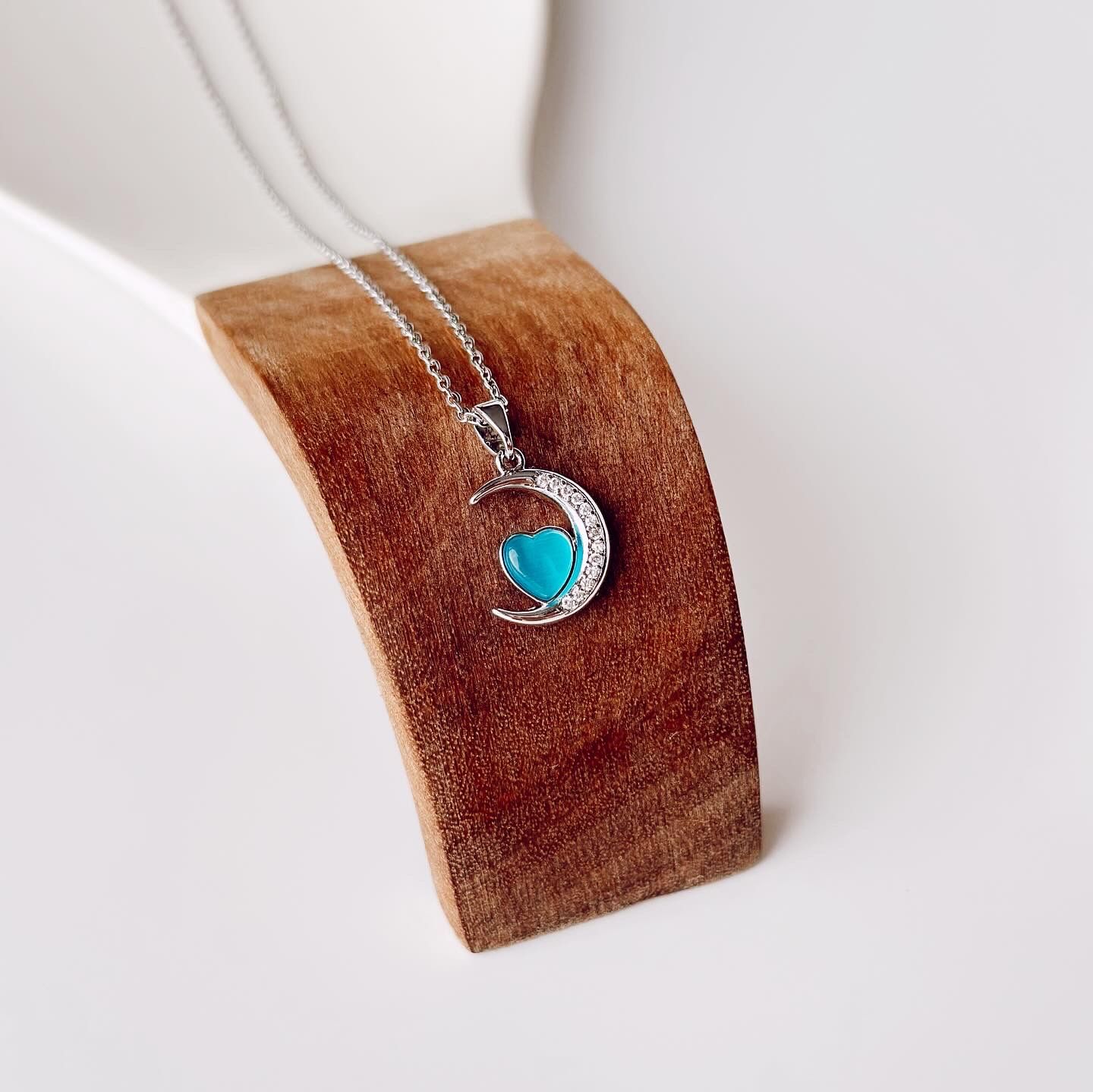 Blue Luna Steel Necklace | Çelik Kolye