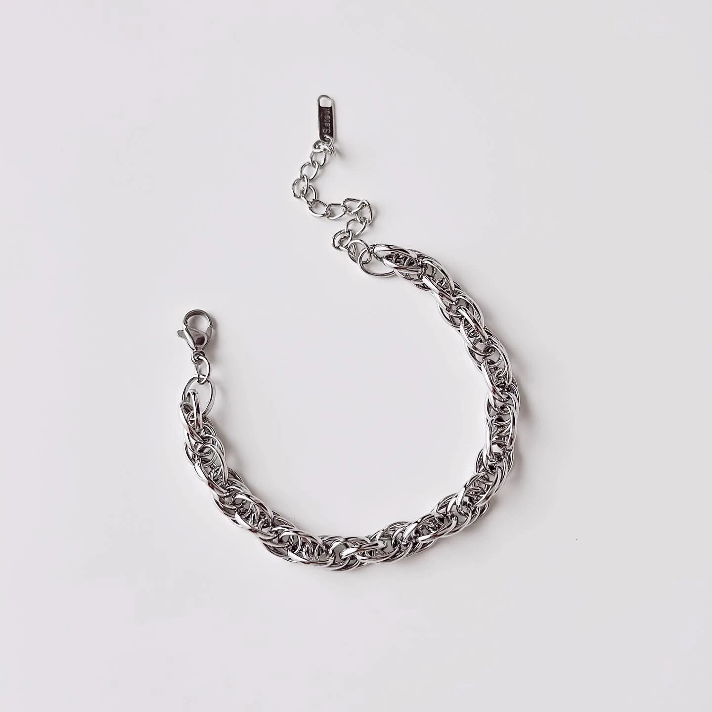 Roks Grey Steel Bracelet