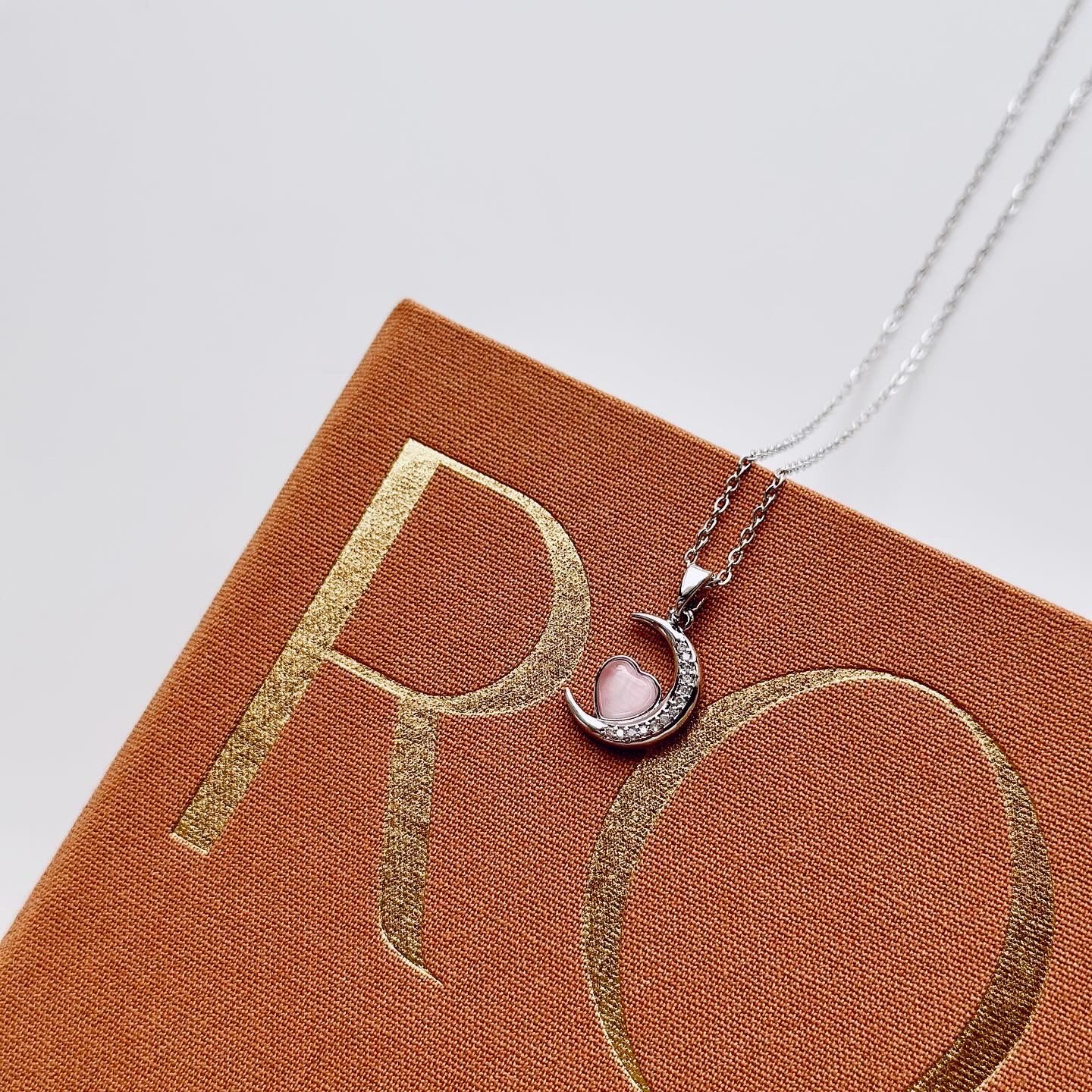 Pink Luna Steel Necklace | Çelik Kolye