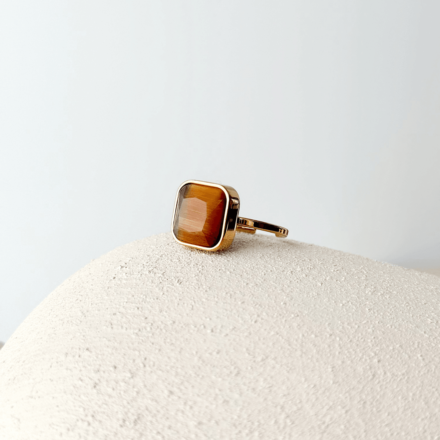 Brown Steel Ring / Çelik Yüzük
