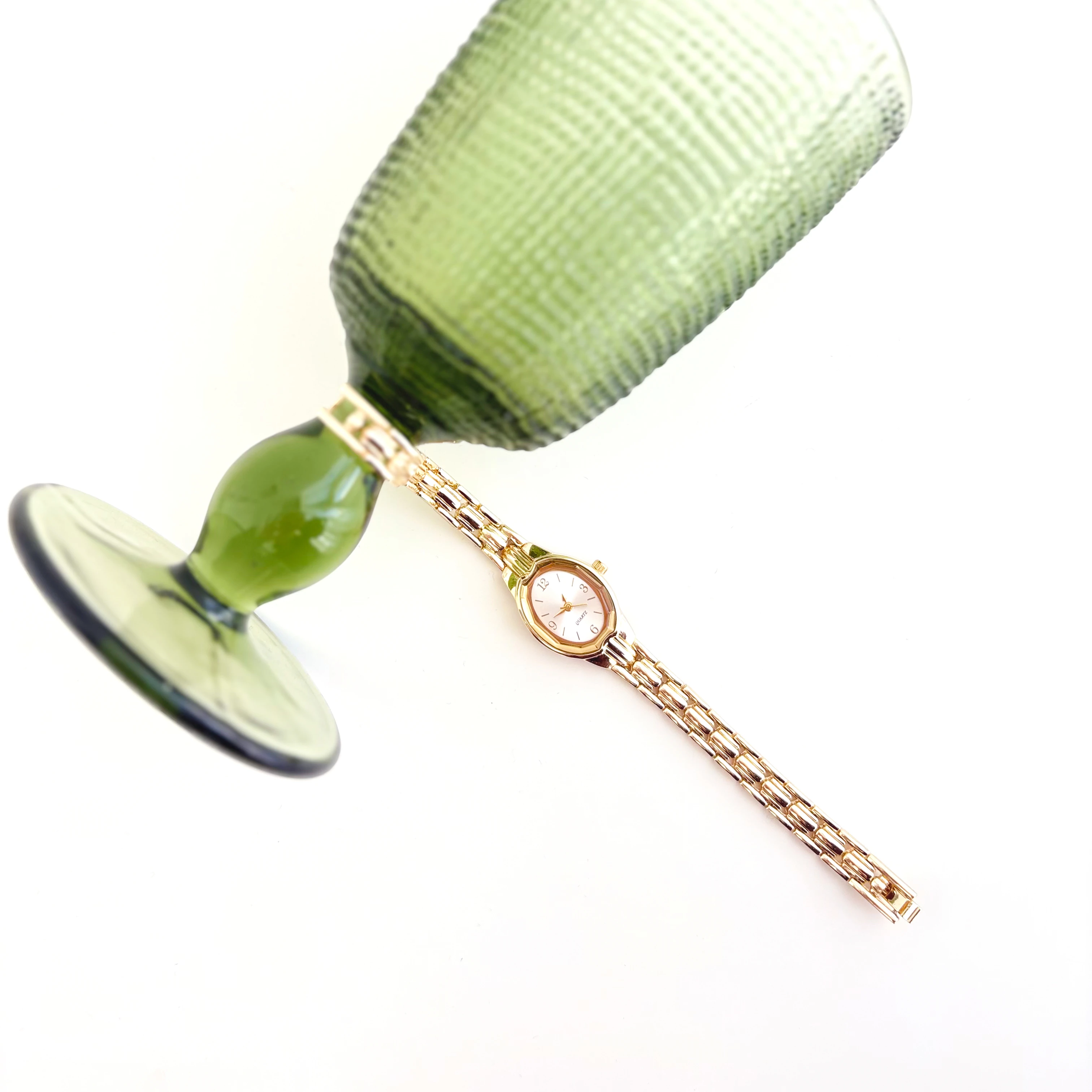 Orren Gold-White Watch | Saat