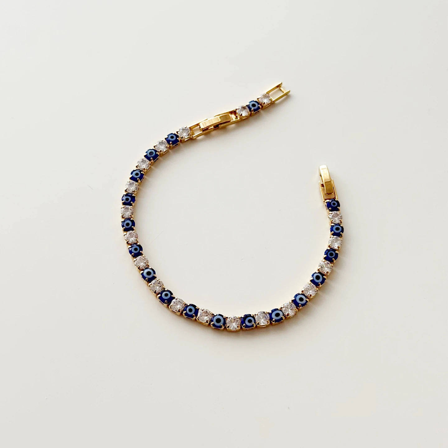Blue Bead 02. Steel Bracelet | Bileklik