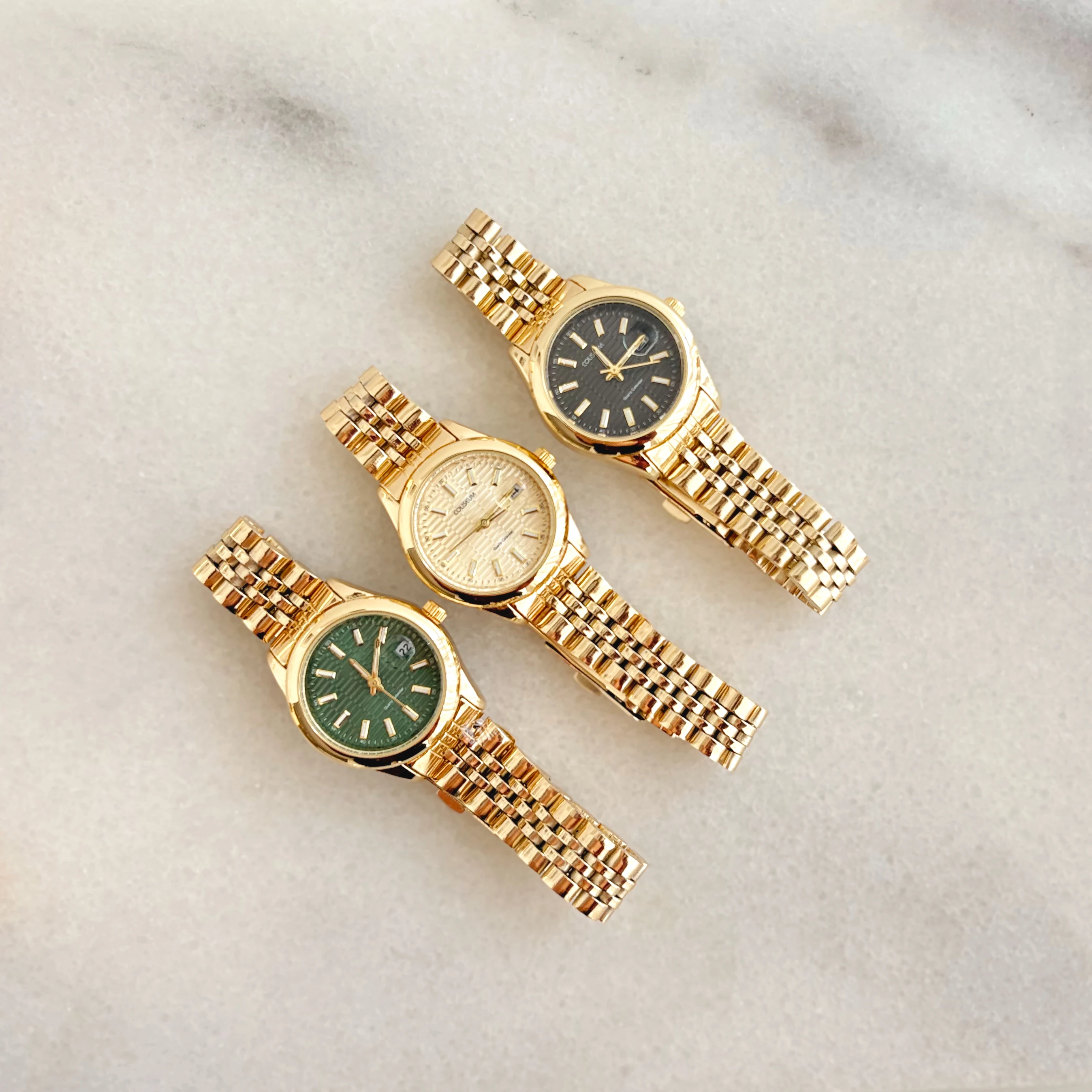 Lincoln Gold-Green Watch | Saat