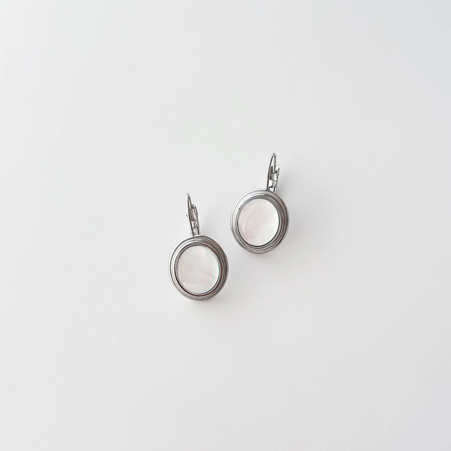 Chers Grey Steel Earring | Çelik Küpe