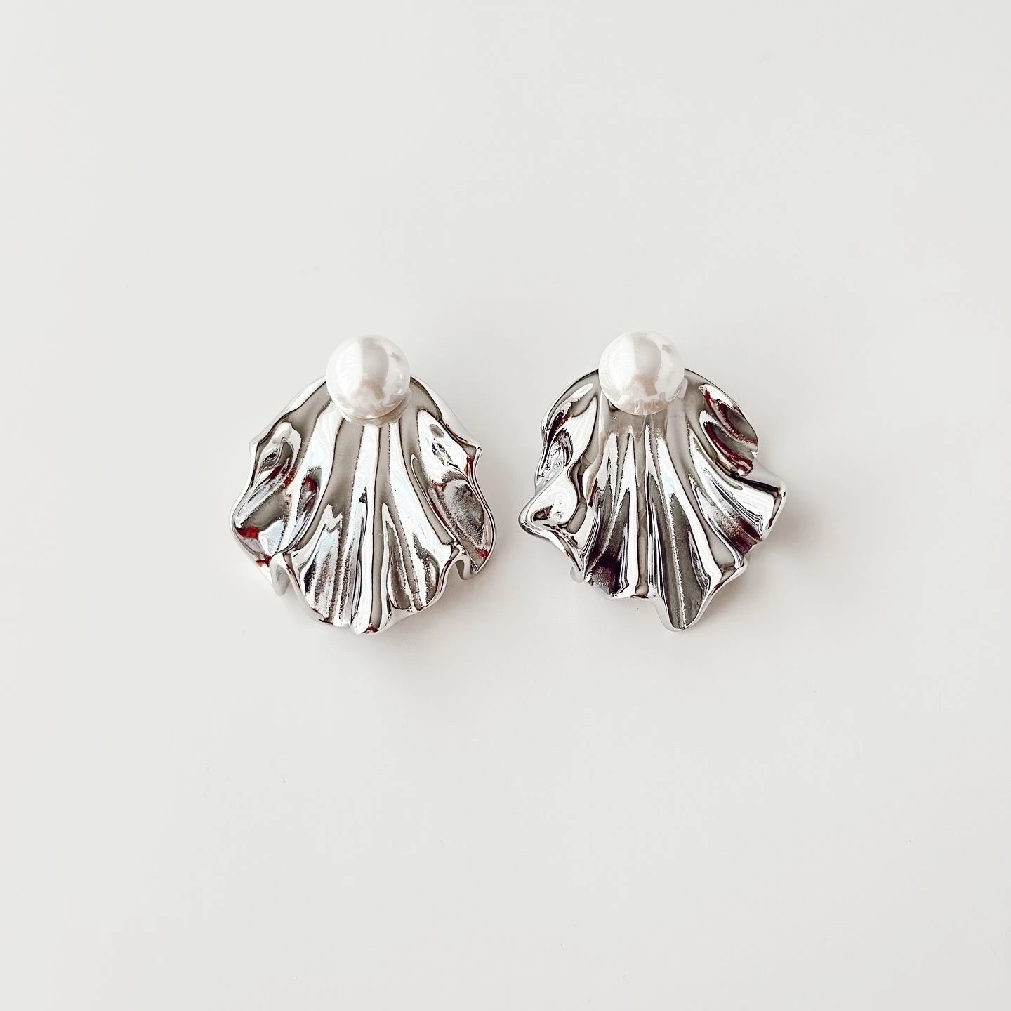 Voi Grey Steel Earring | Çelik Küpe