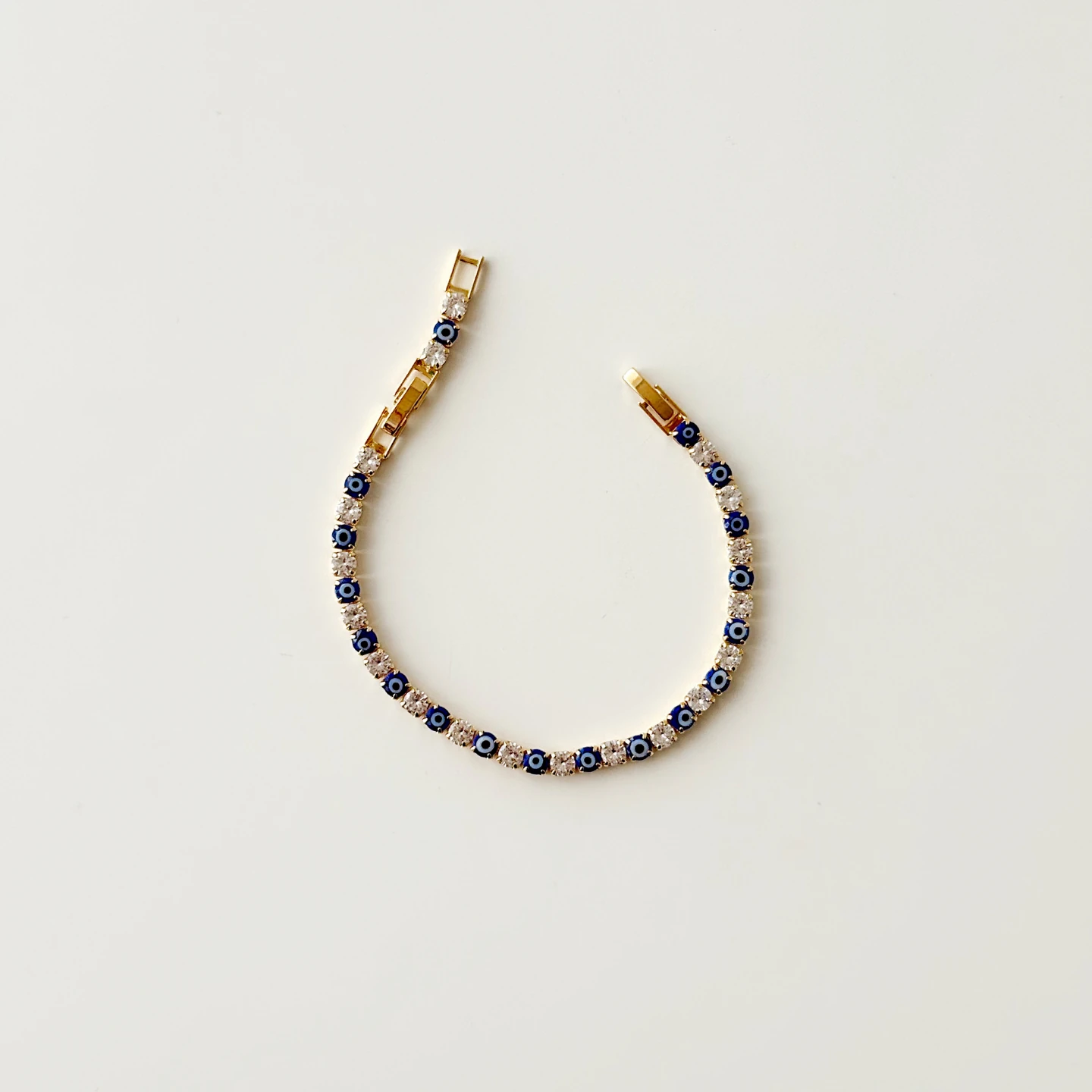 Blue Bead 02. Steel Bracelet | Bileklik