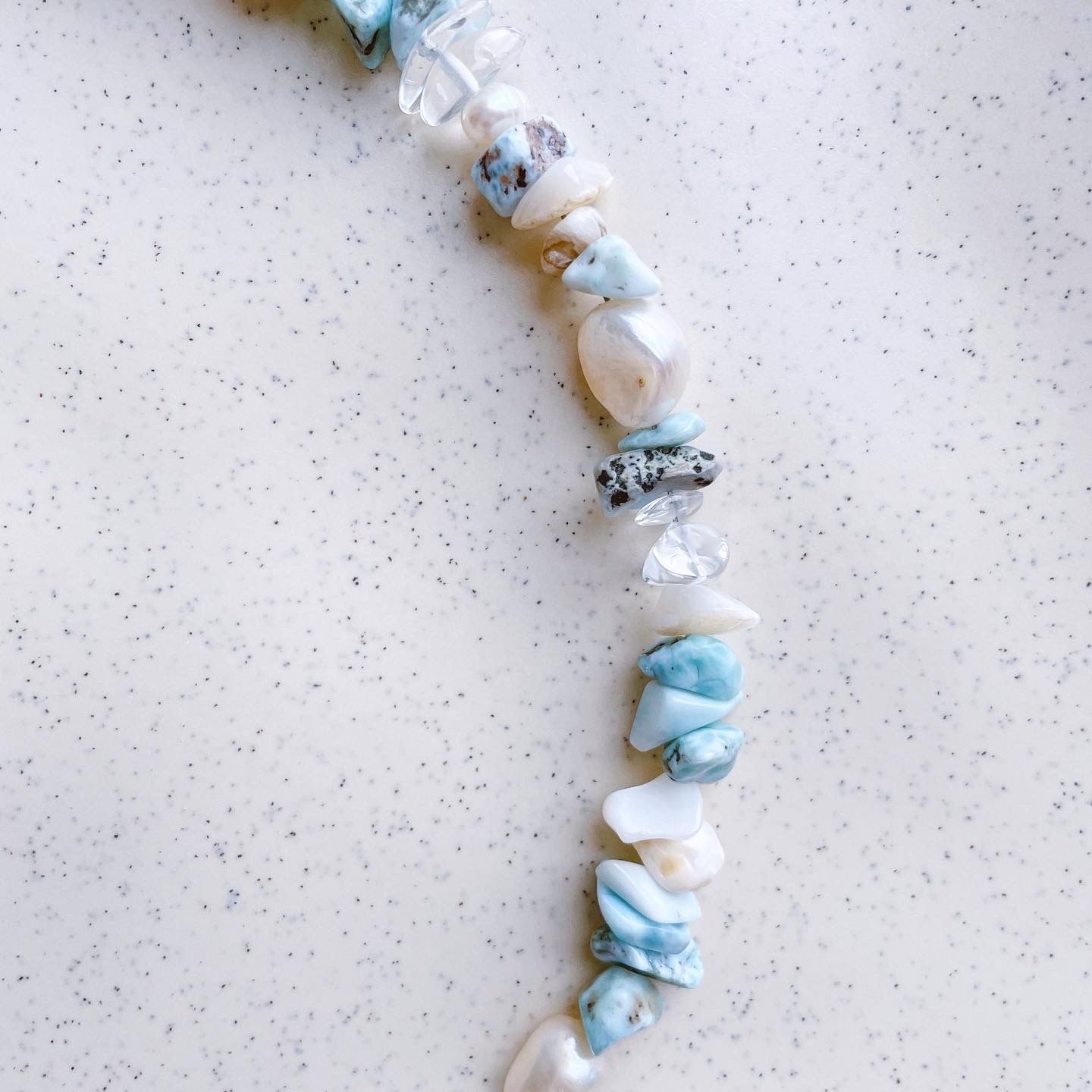 Larimar Pearl Necklace / Kolye