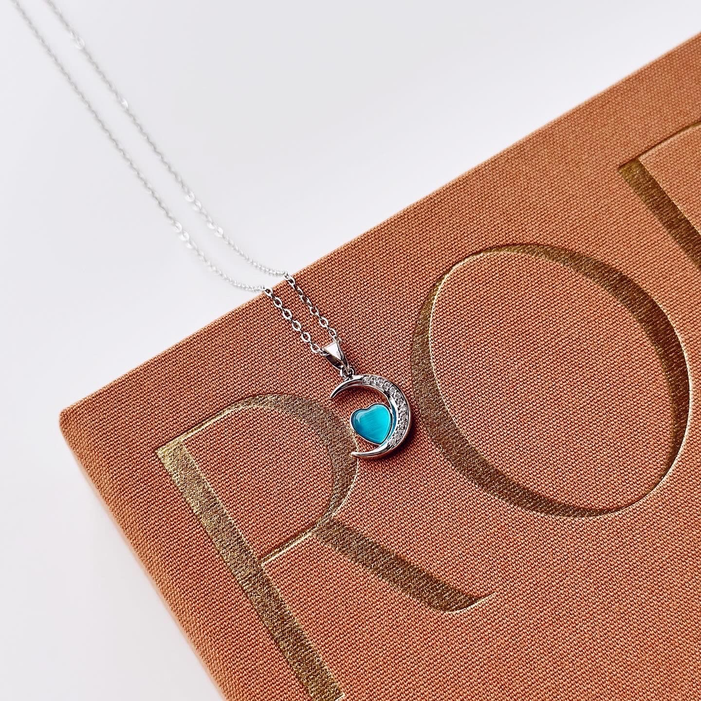 Blue Luna Steel Necklace | Çelik Kolye