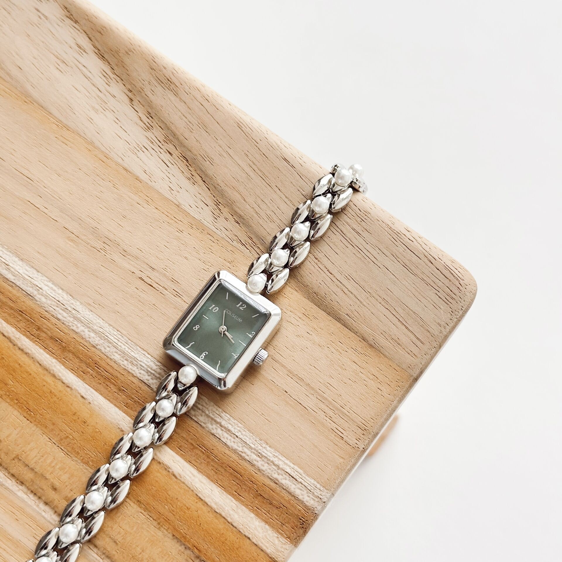 Helena Grey-Green Watch | Saat