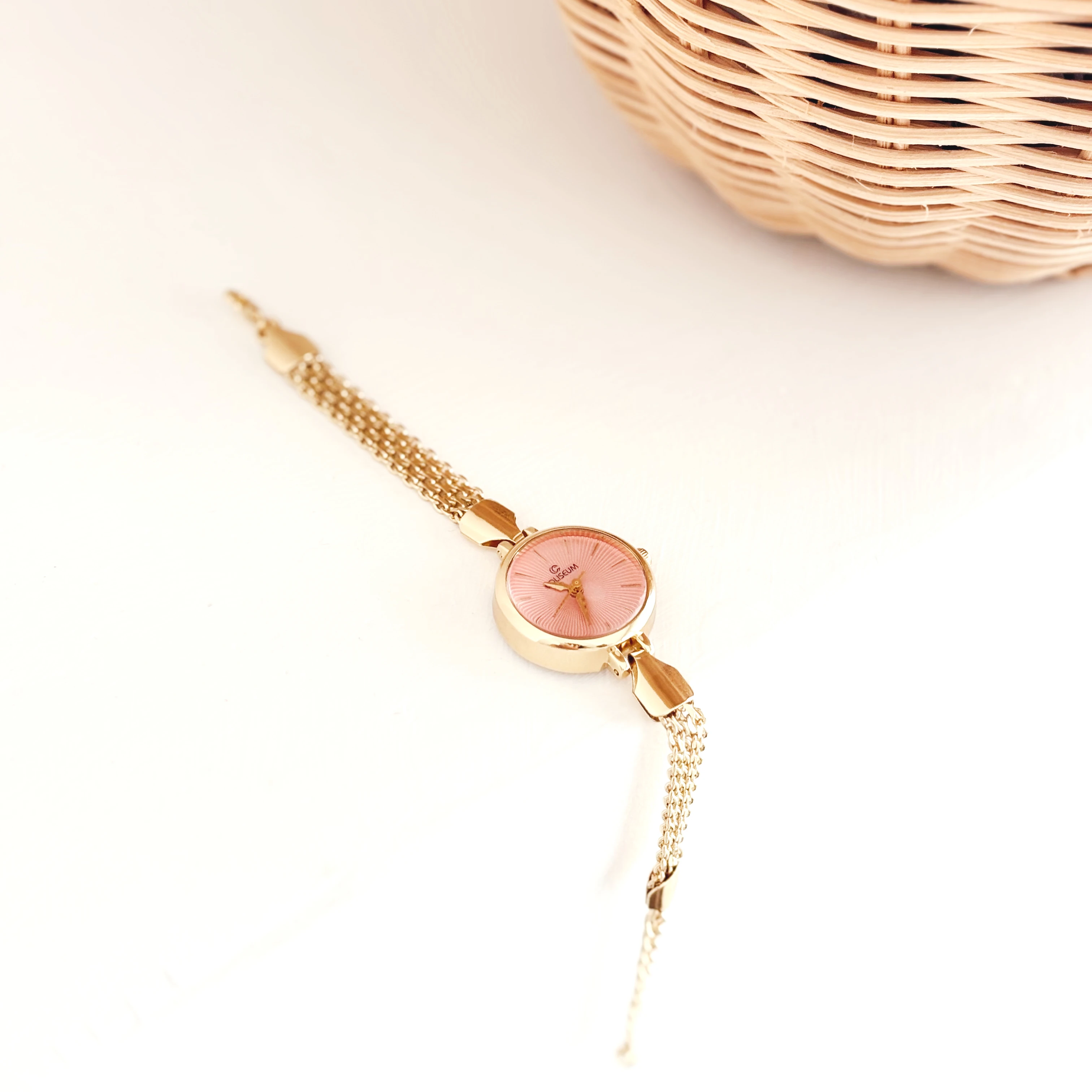 Leo Gold-Pink Watch | Saat