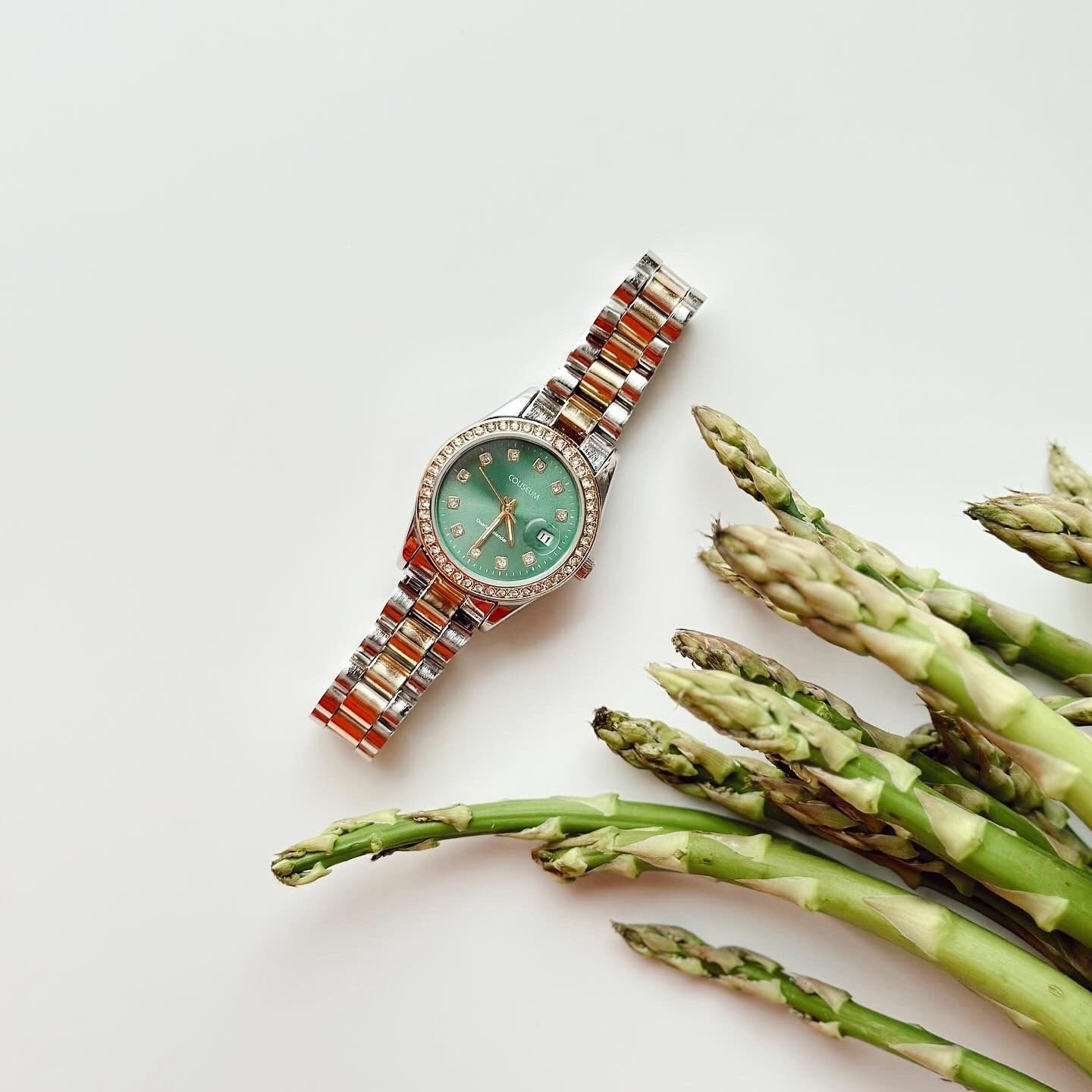 Roud Grey-Gold Watch | Saat