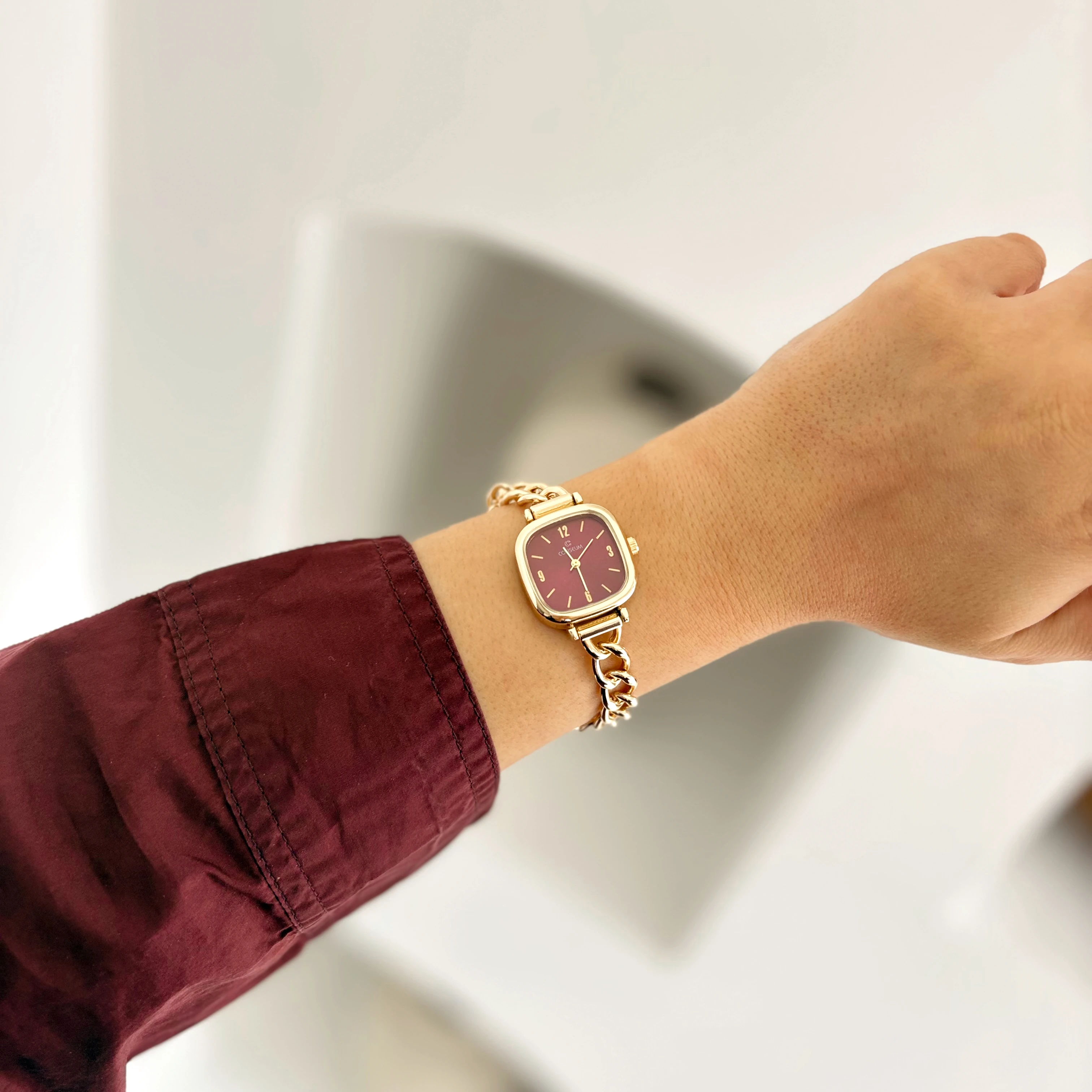 Feal Gold-Red Watch | Saat