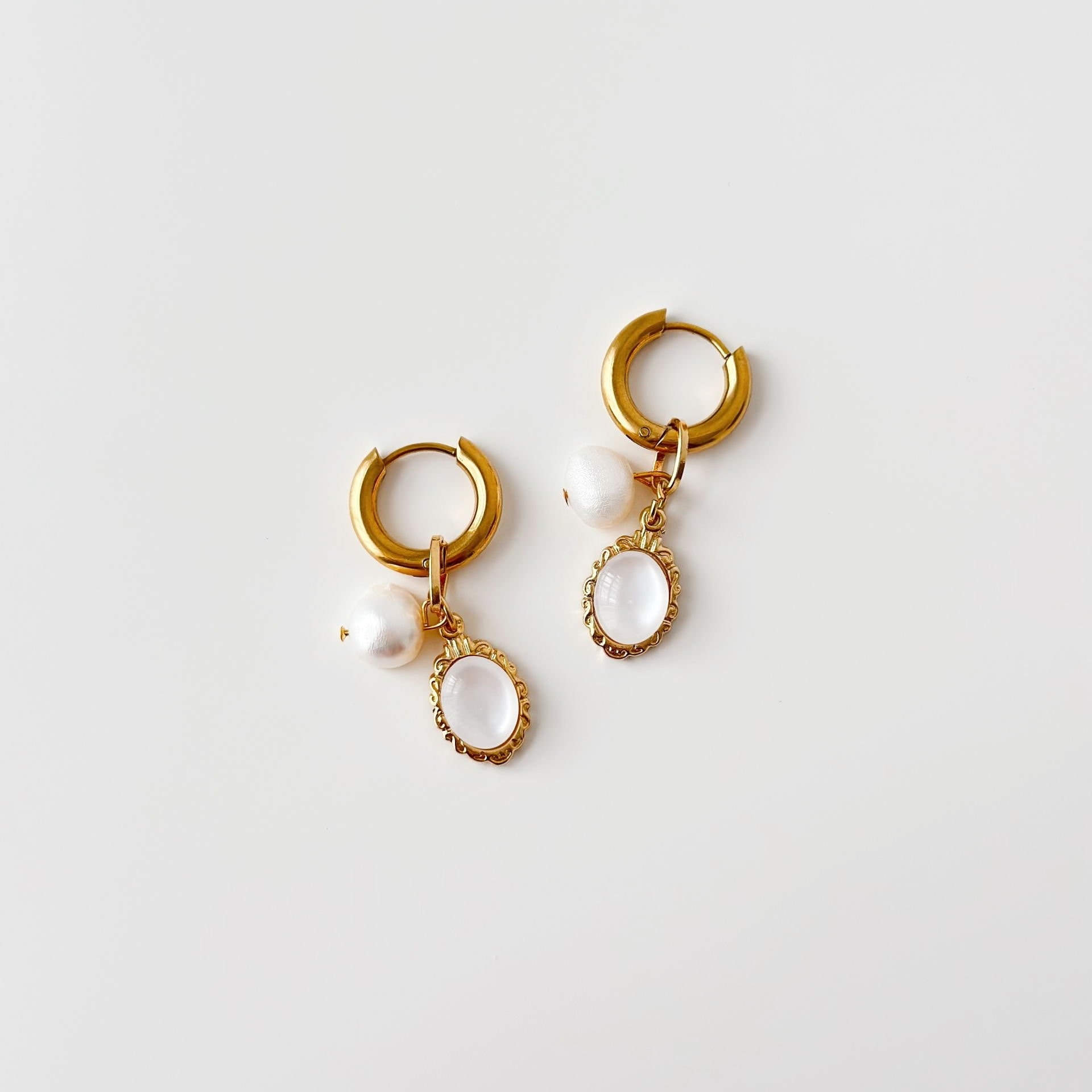 Lilibet 70's Steel Earring | Çelik Küpe