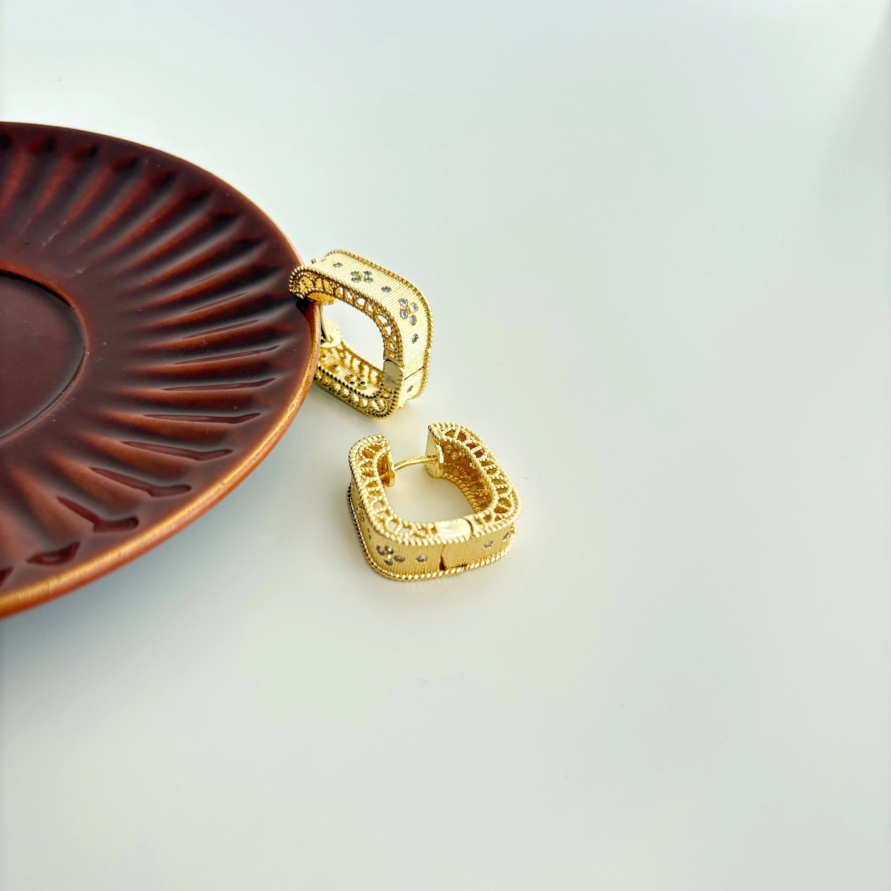 Esmir Silver Steel Earring | Çelik Küpe