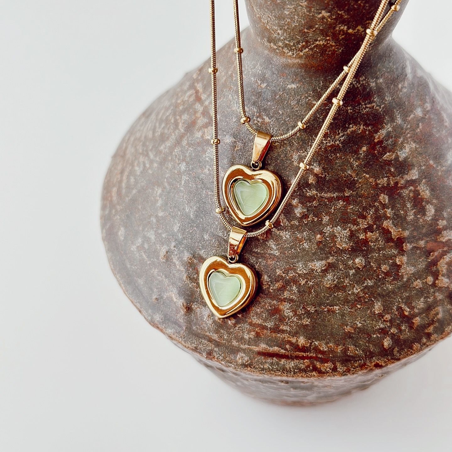 Oliveheart Steel Necklace | Çelik Kolye