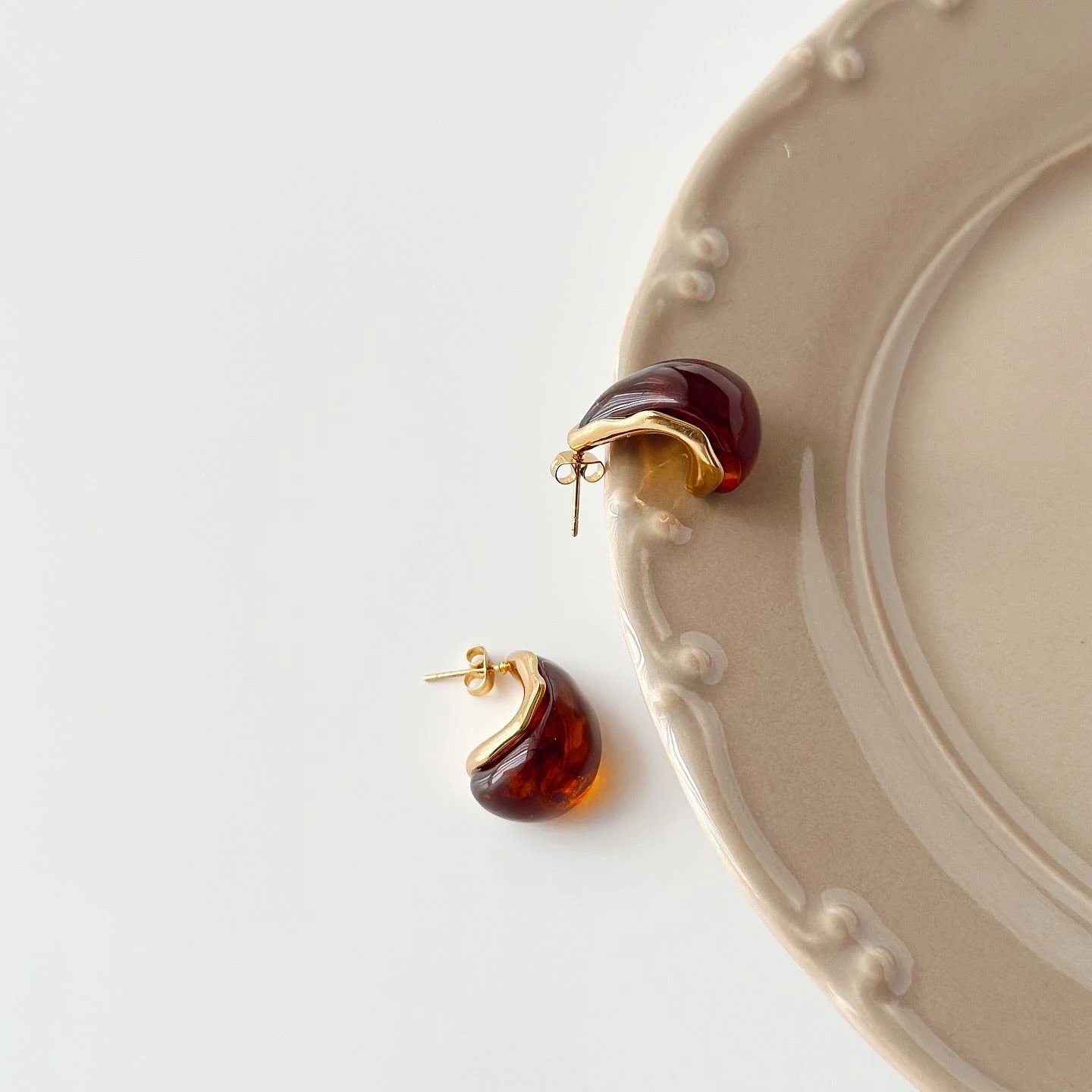 Moca Steel Earring | Çelik Küpe