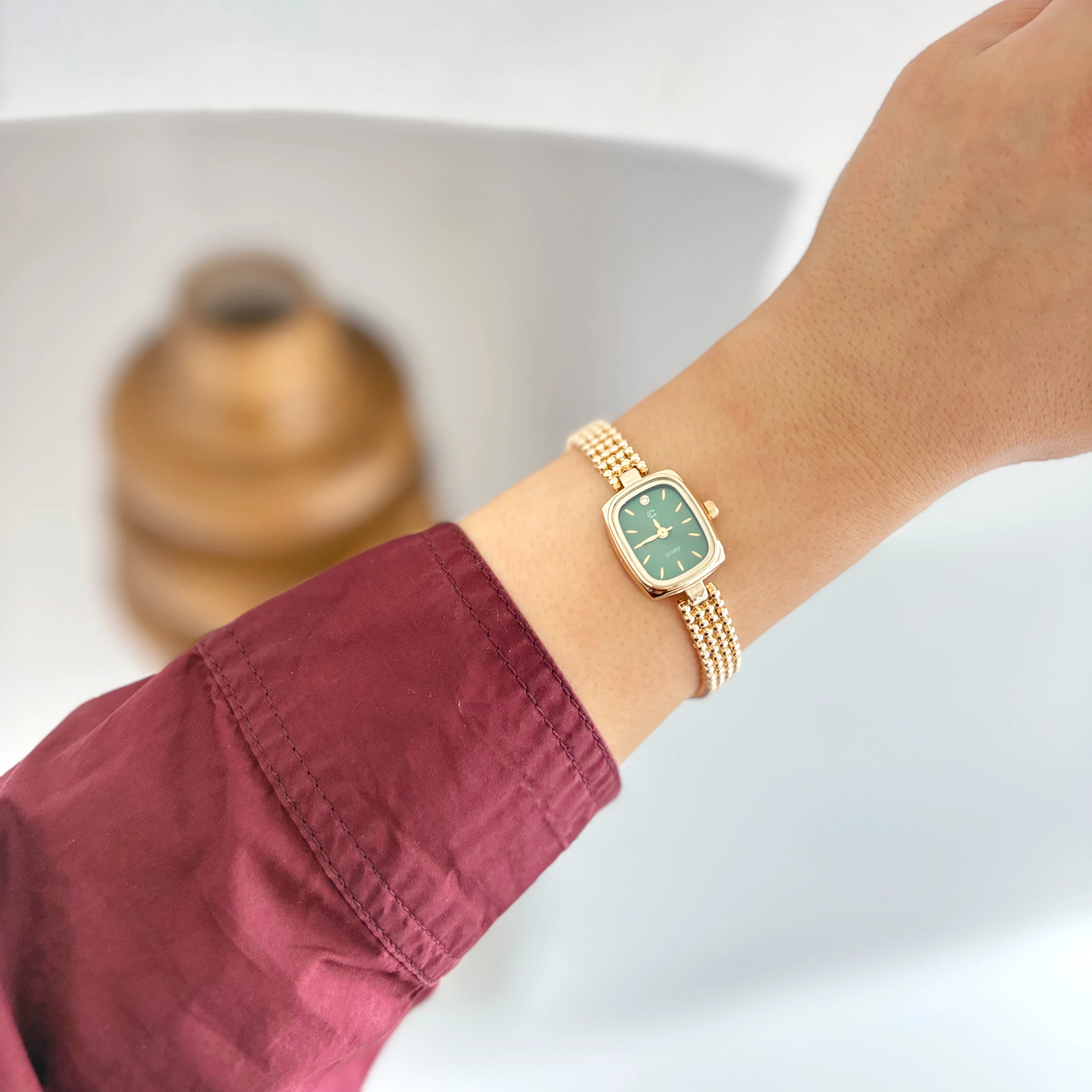 Nore Gold-Green Watch | Saat