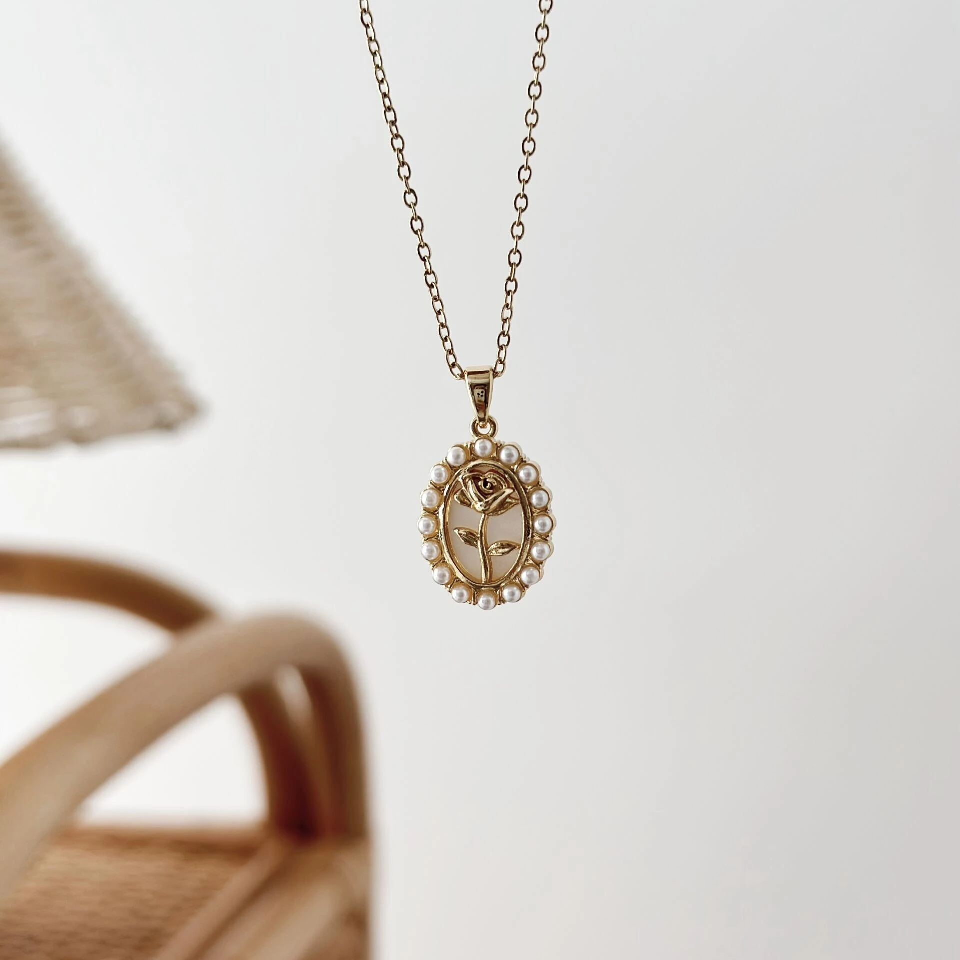 Princess Pearl Steel Necklace | Çelik Kolye