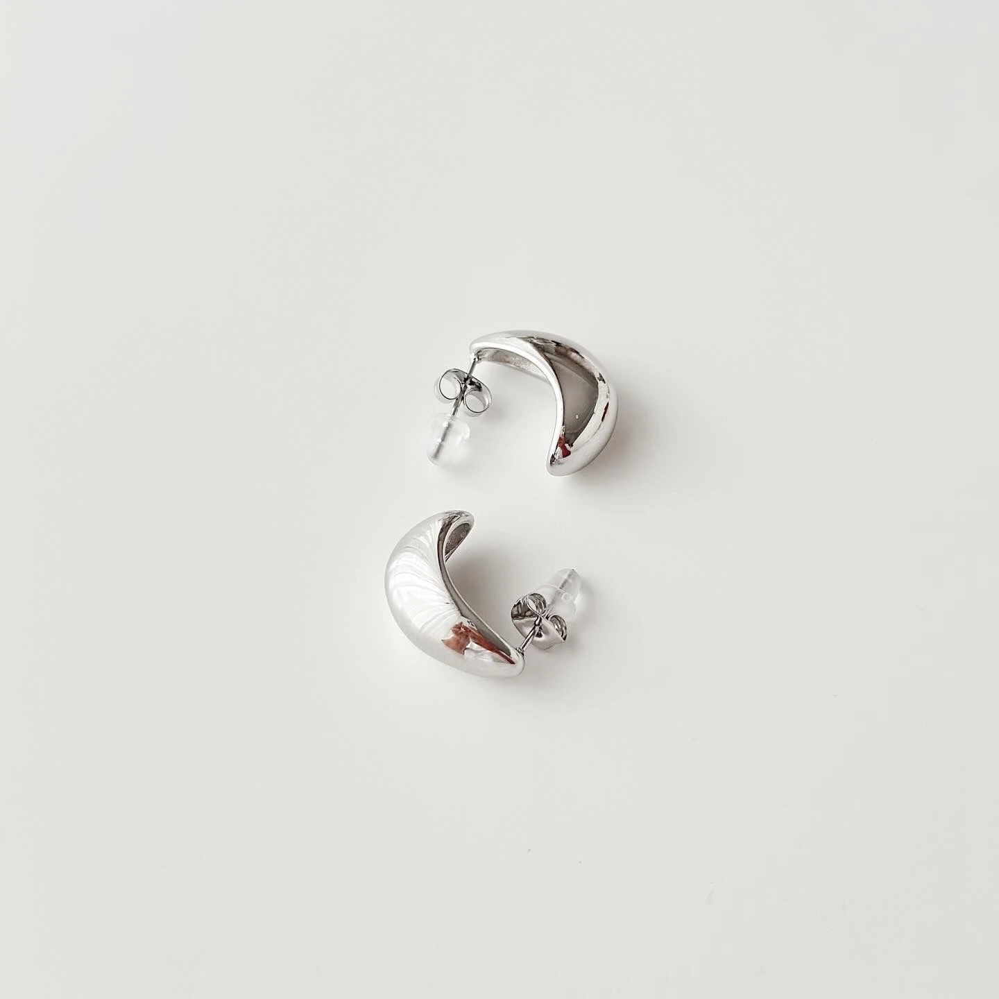 Auger Grey Xuping Steel Earring | Çelik Küpe