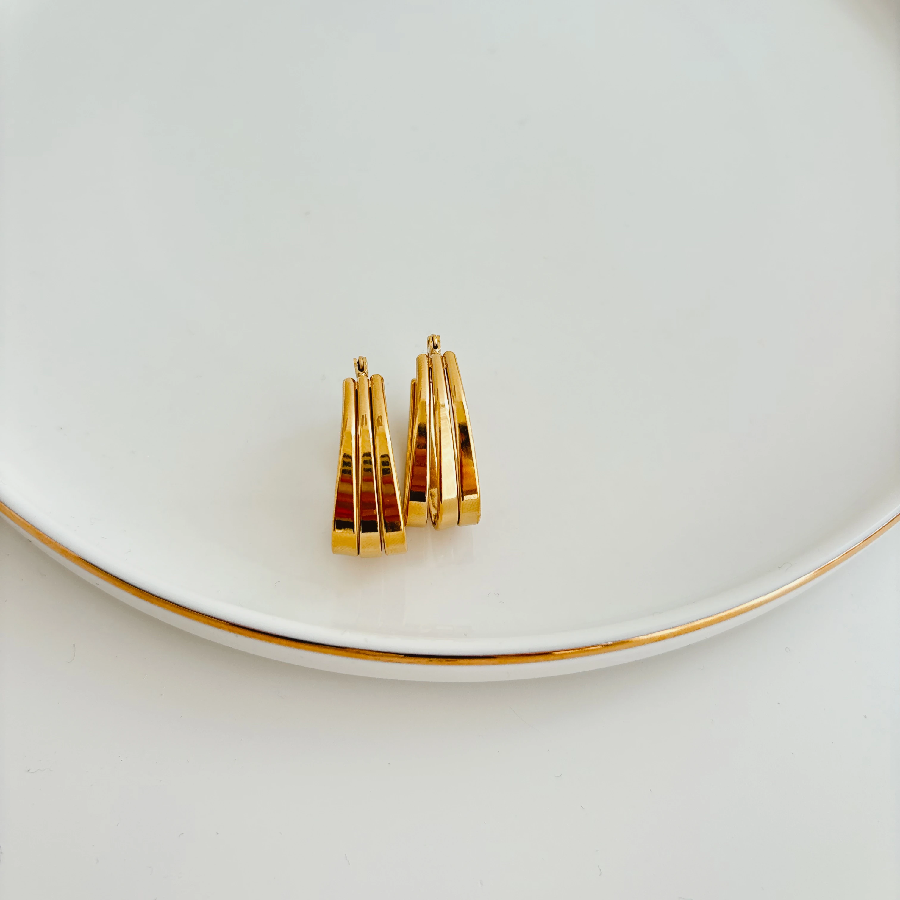 Luca Steel Earring | Çelik Küpe