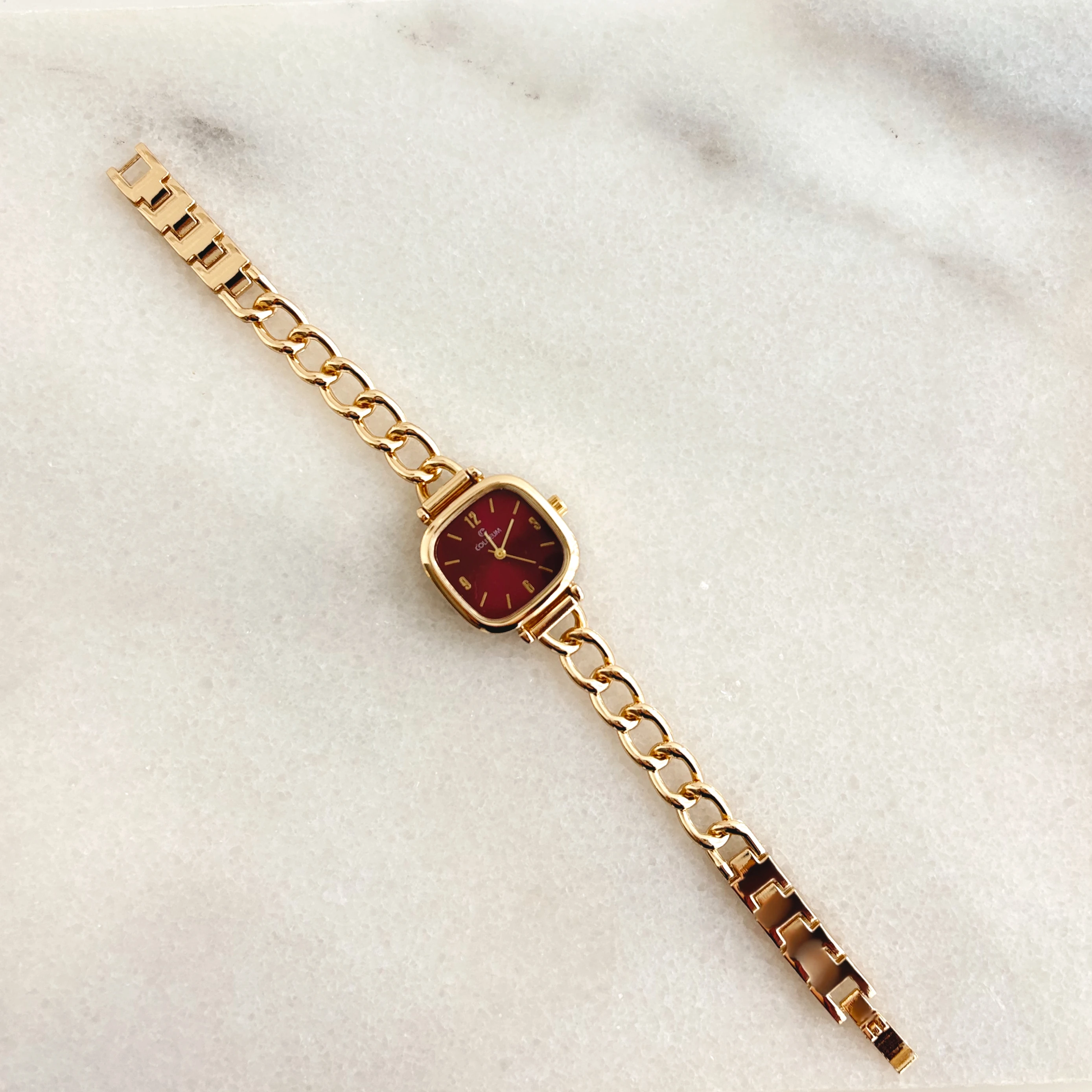 Feal Gold-Red Watch | Saat