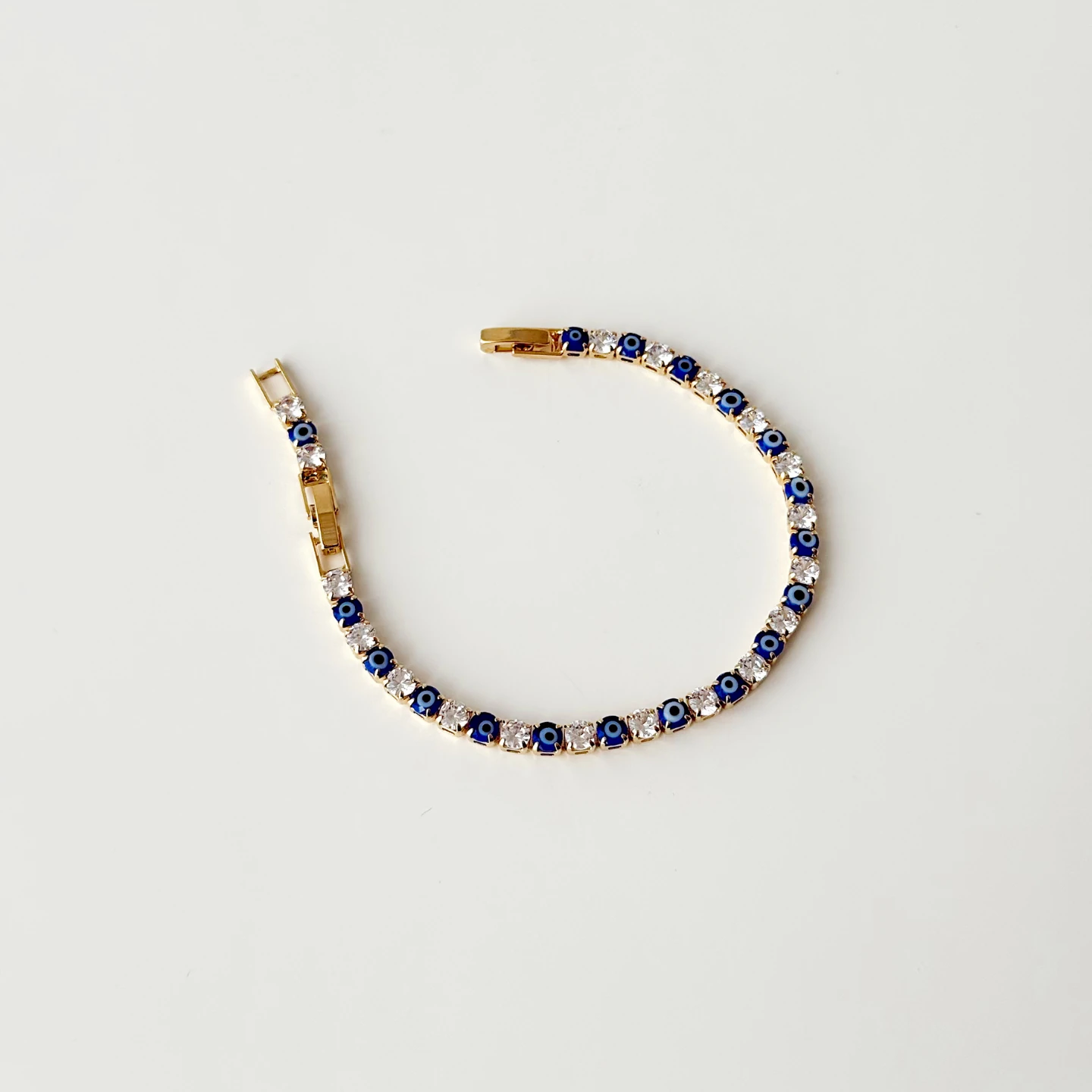 Blue Bead 02. Steel Bracelet | Bileklik