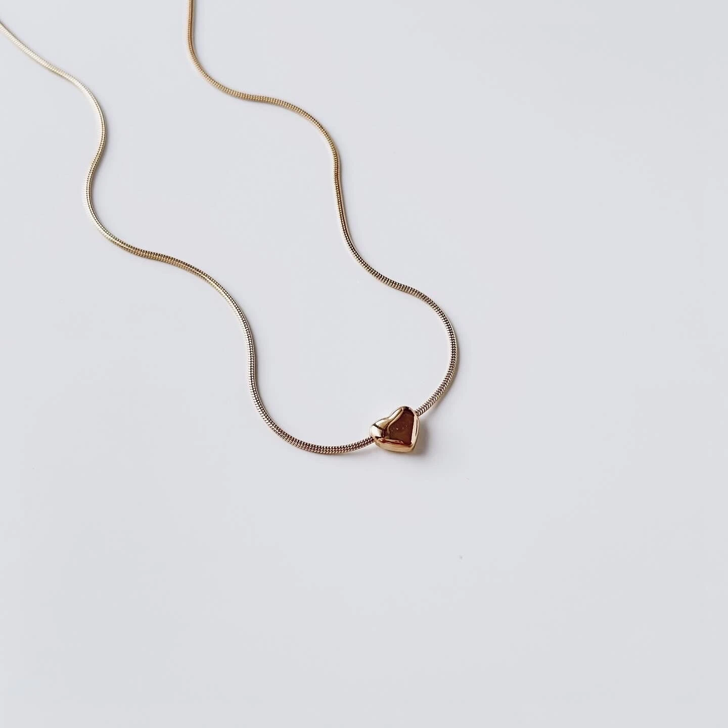 Minimal Love Steel Necklace | Çelik Kolye