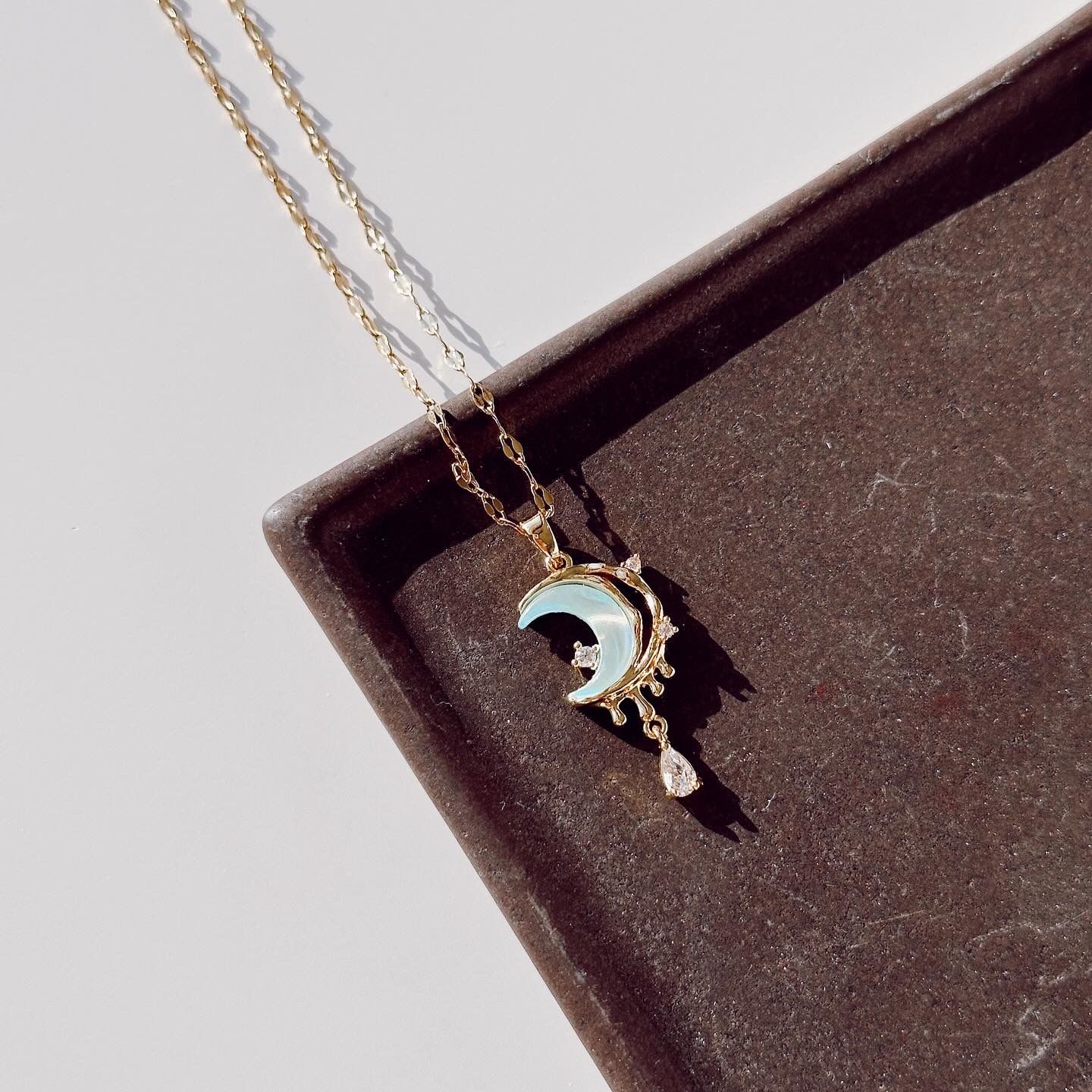 Babe Moon Steel Necklace | Çelik Kolye