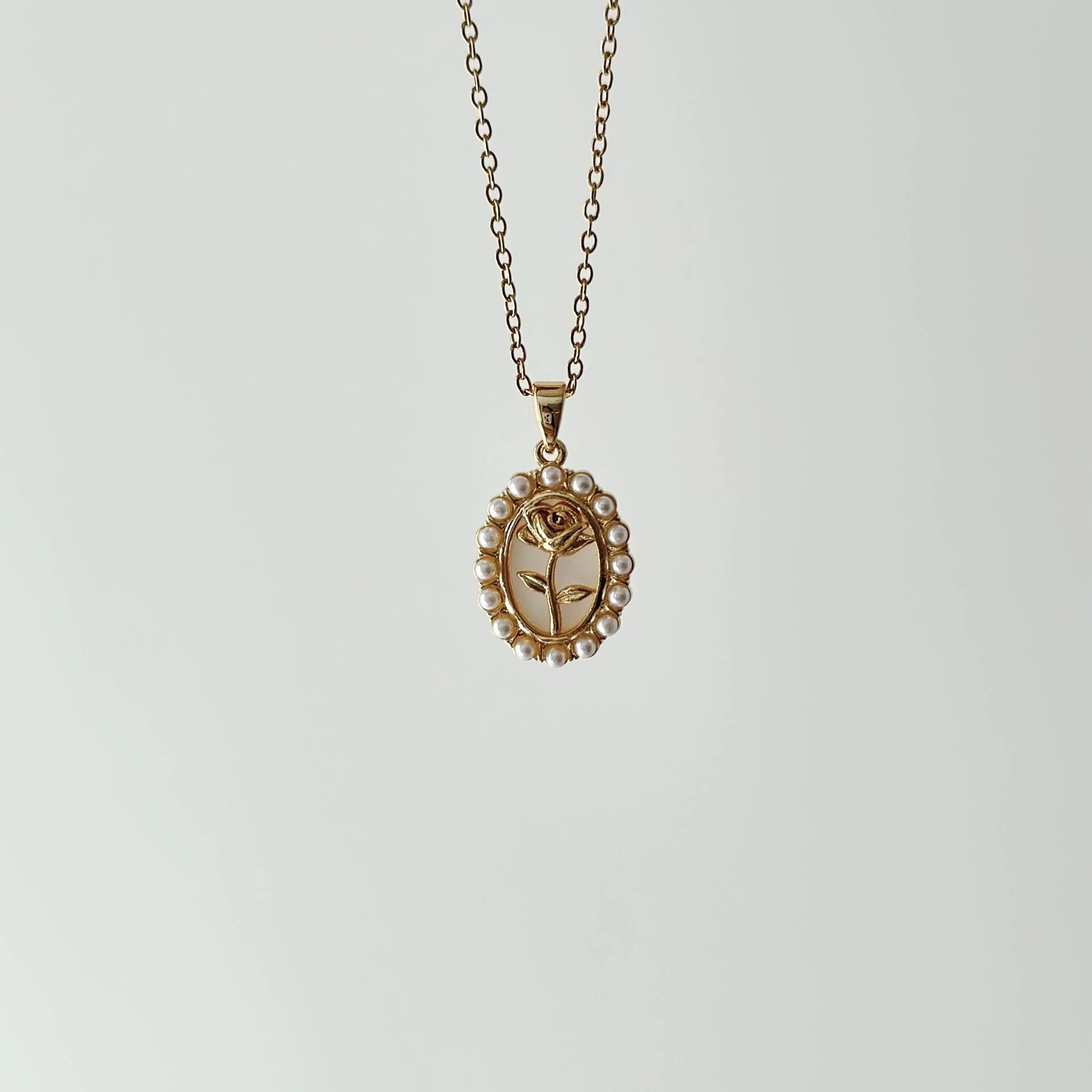 Princess Pearl Steel Necklace | Çelik Kolye