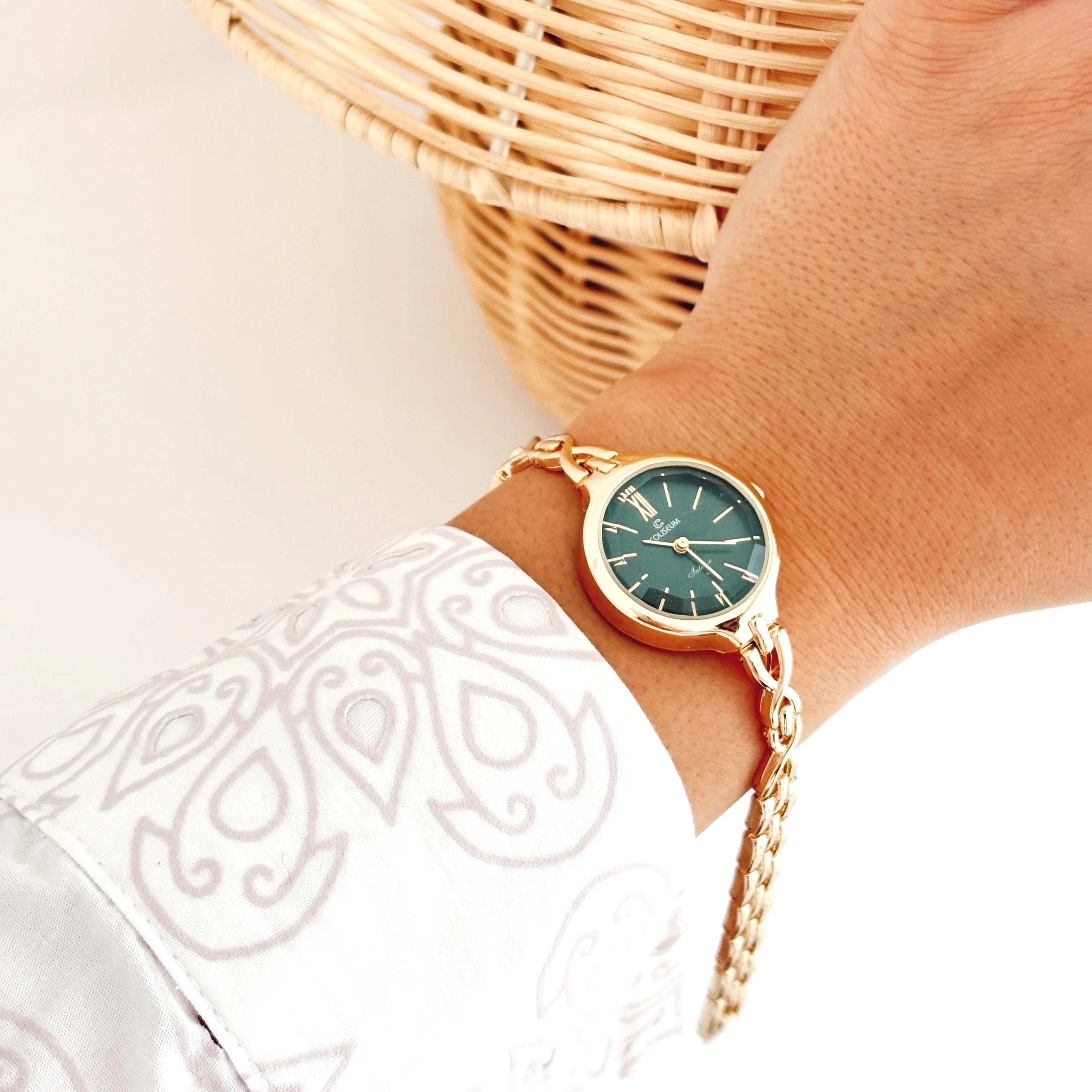 Kael Gold-Green Watch | Saat