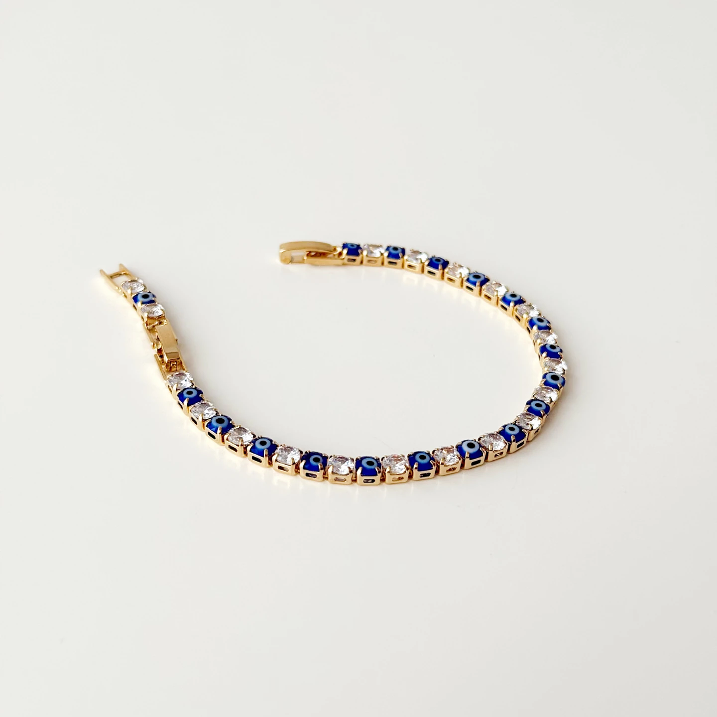 Blue Bead 02. Steel Bracelet | Bileklik