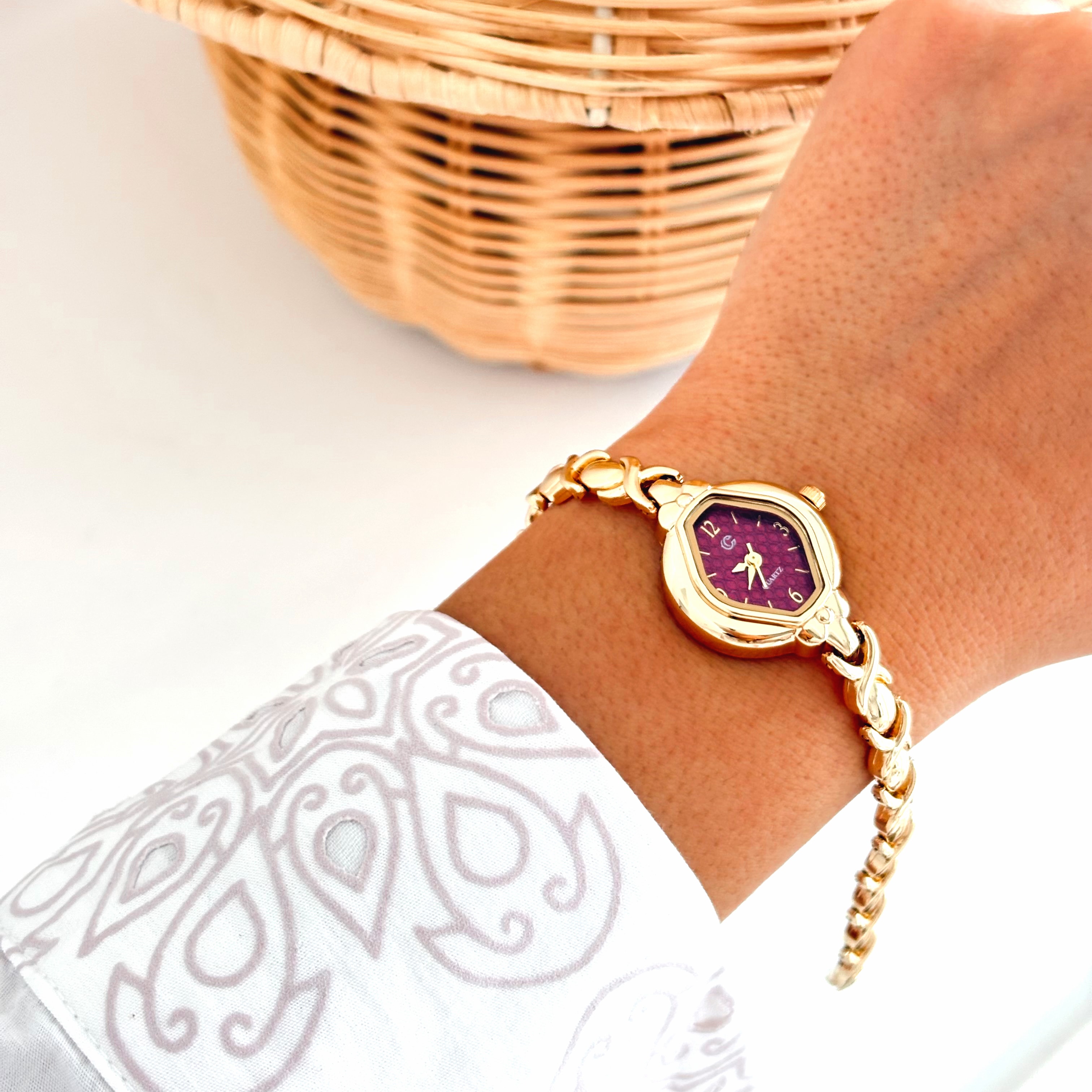 Nero Gold-Red Watch | Saat