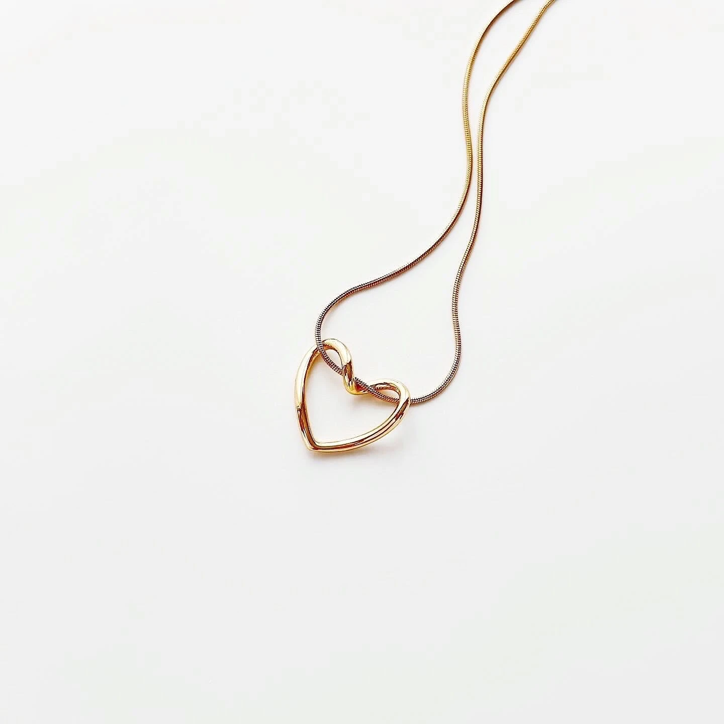 Love Heart Steel Necklace | Çelik Kolye