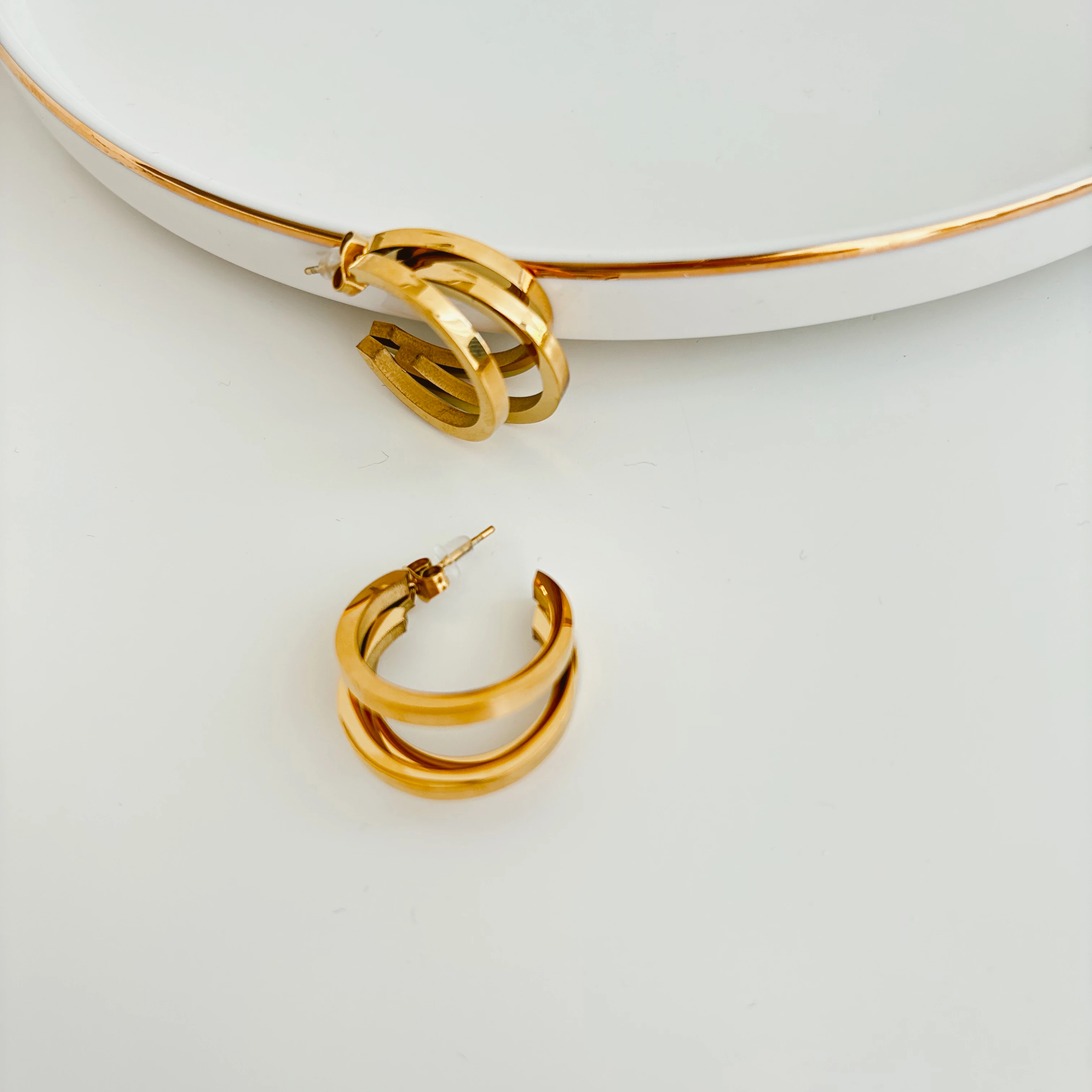 Tessa Steel Earring | Çelik Küpe