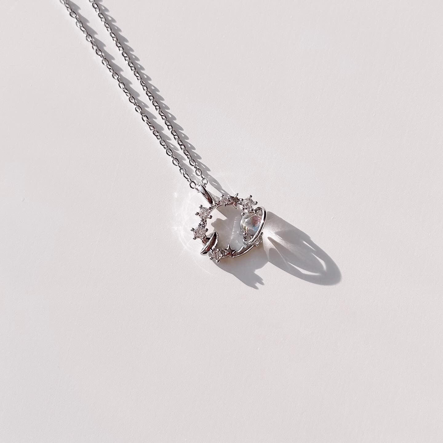 Fairy Grey Steel Necklace | Çelik Kolye