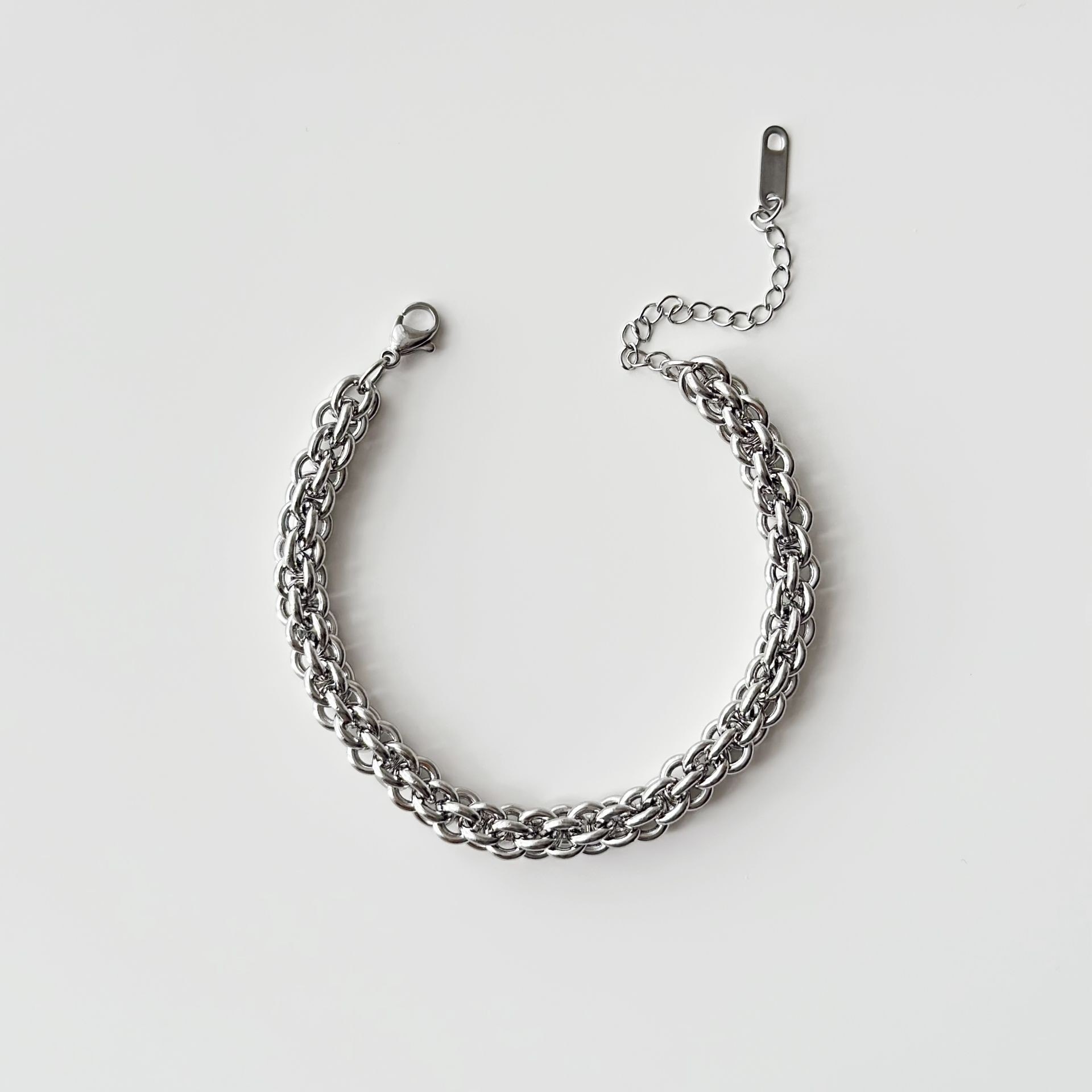 Mini Twisted Grey Steel Bracelet | Bileklik