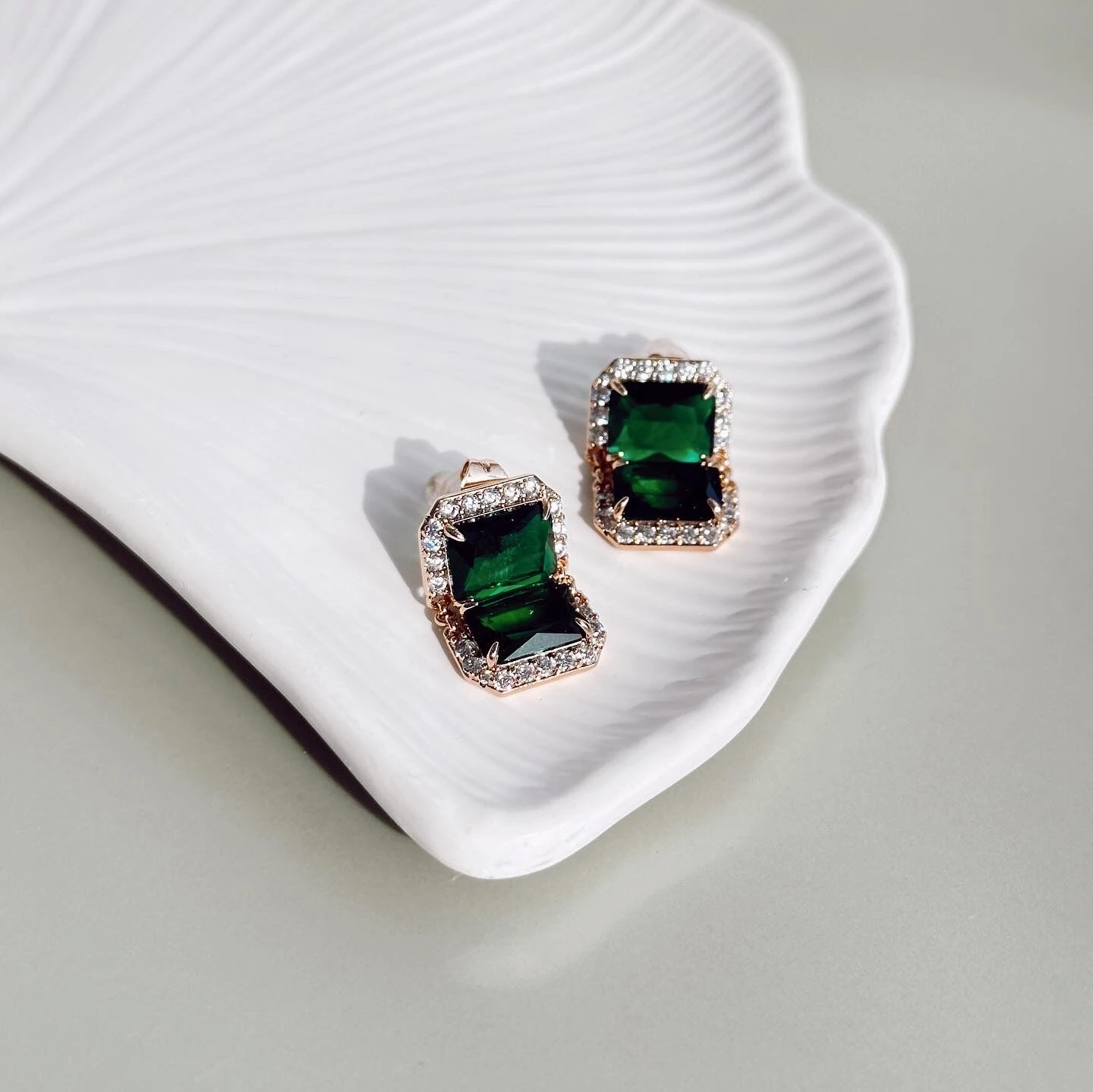 Emeraude Xuping Steel Earring