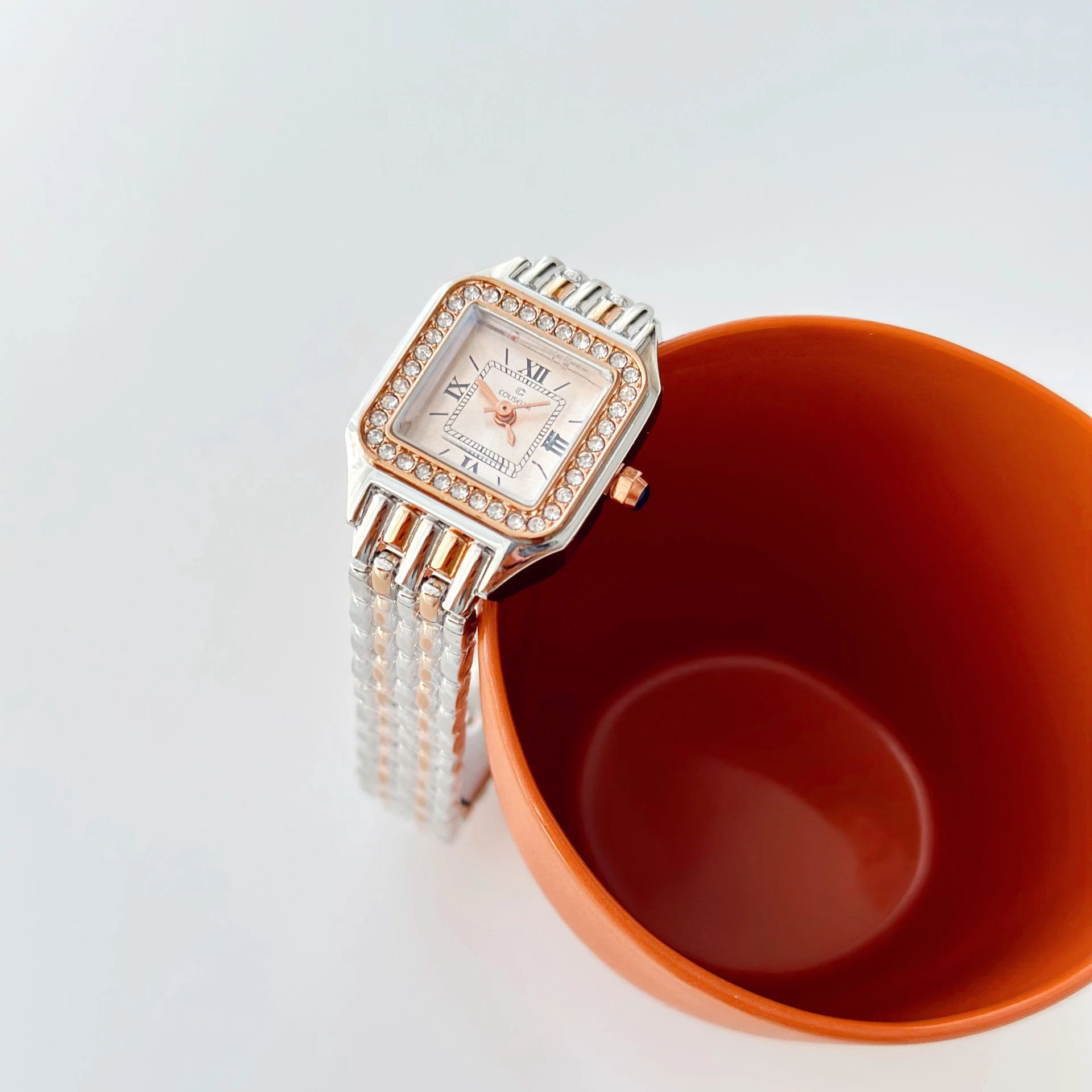 Rosy Rose-Cream Watch | Saat