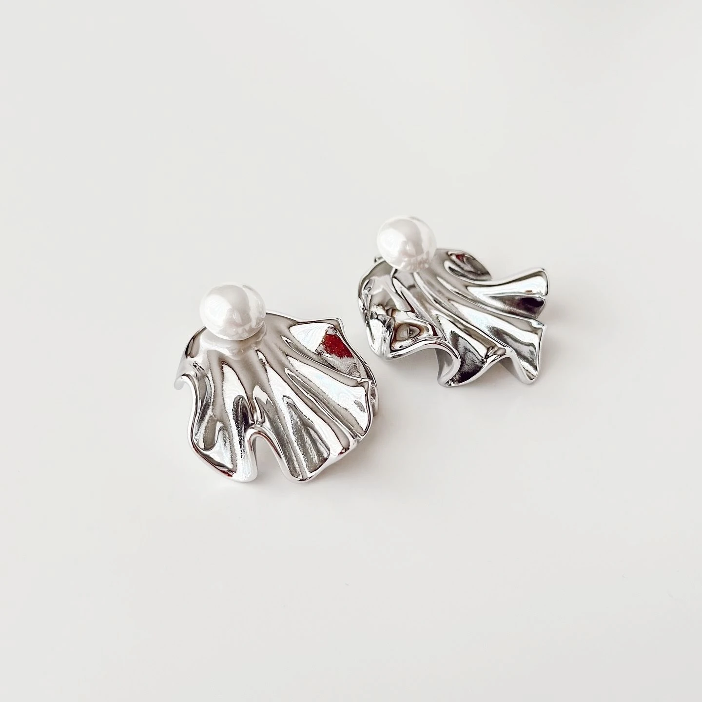 Voi Grey Steel Earring | Çelik Küpe